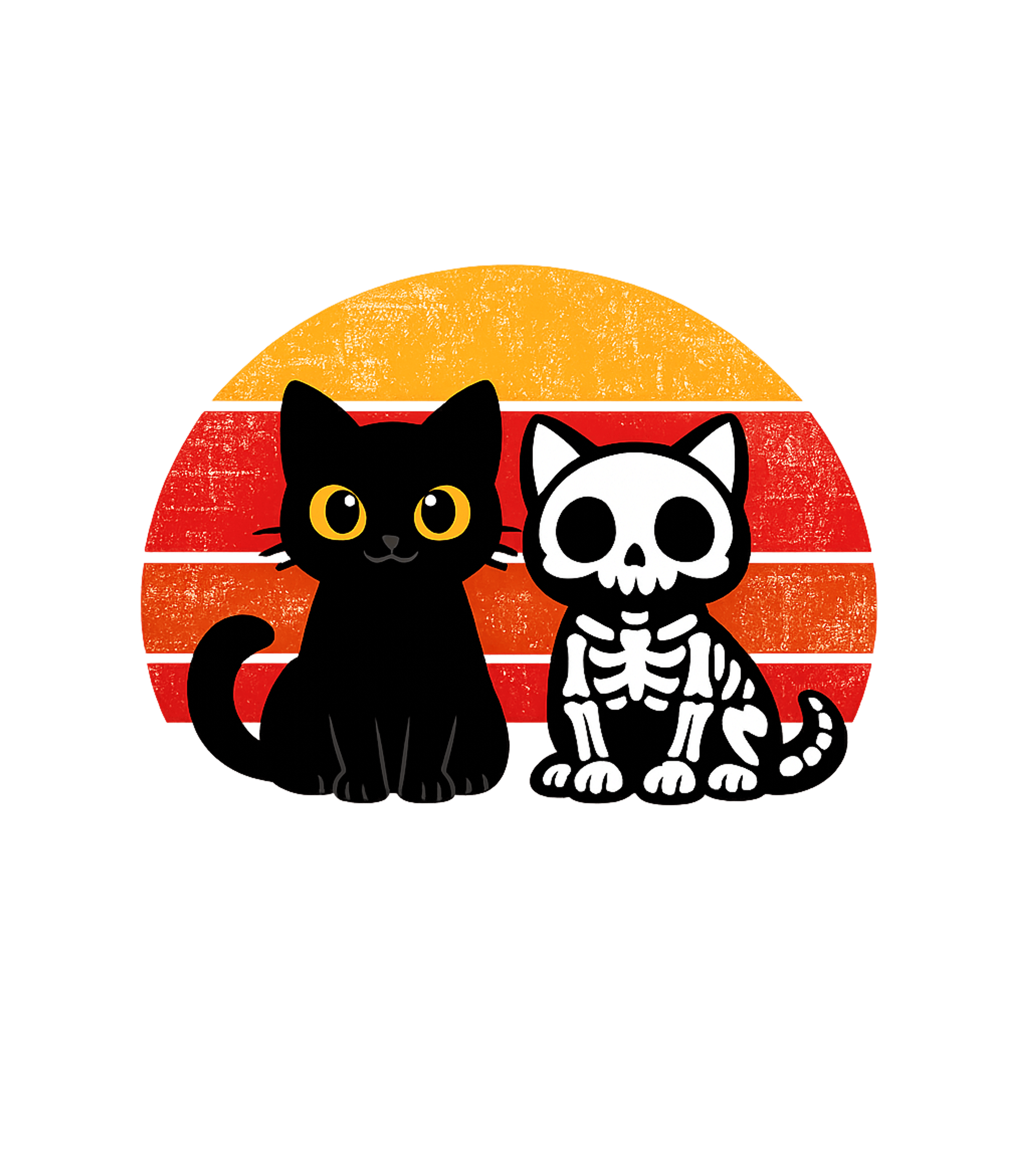 Spooky Cute Cat Duo