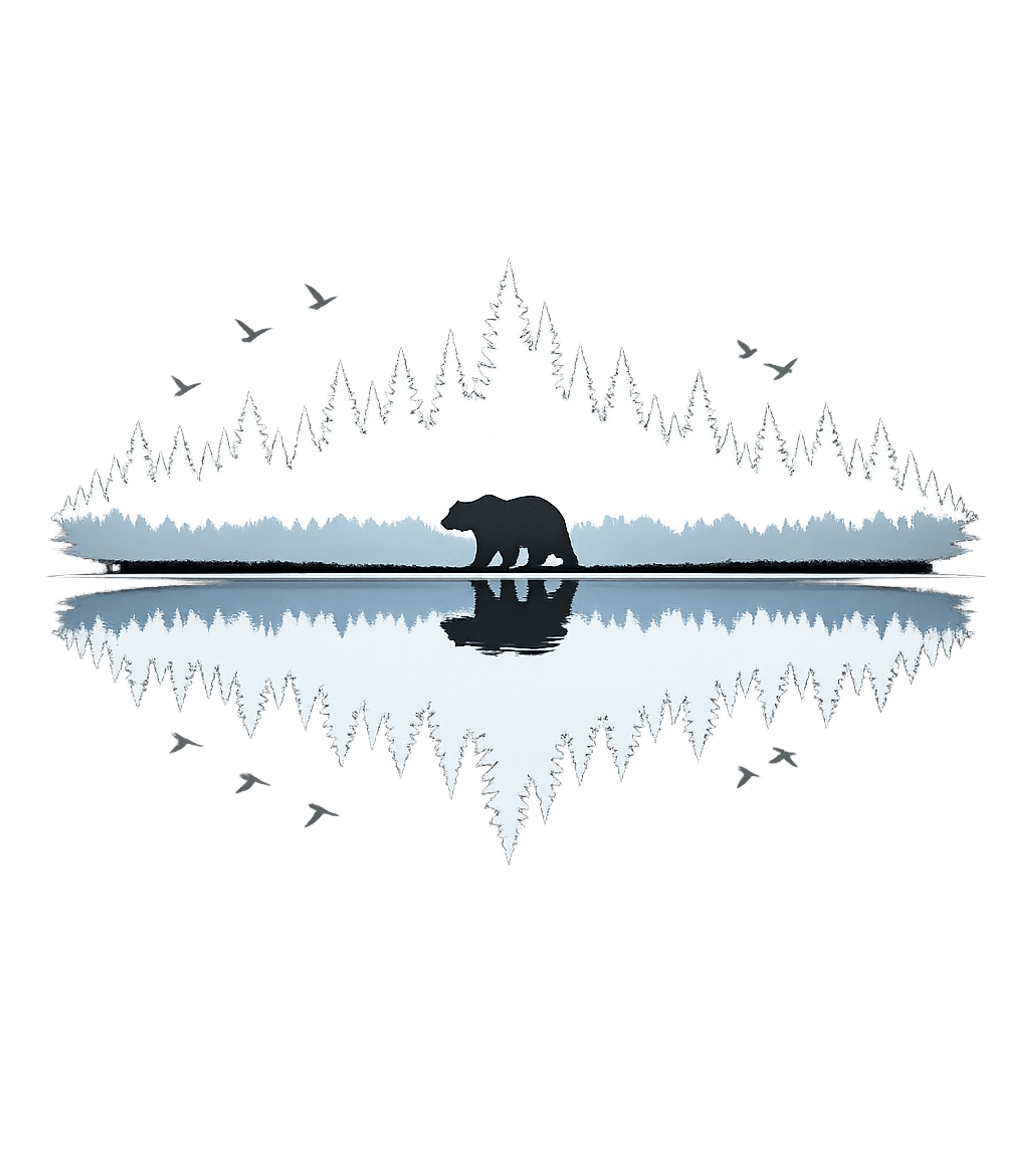 Bear Forest Lake Reflection