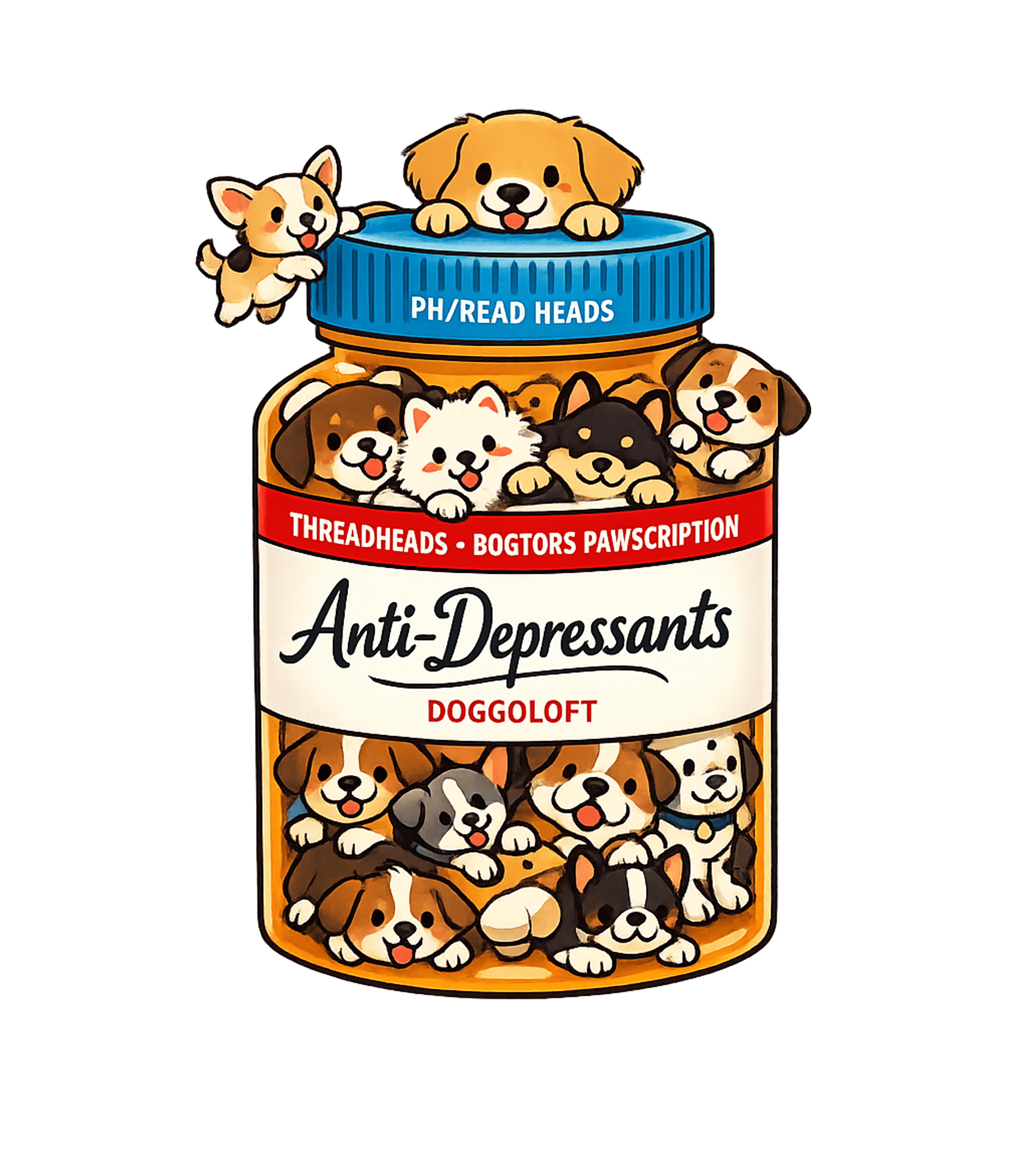 Anti-Depressants Dog Edition T-Shirt