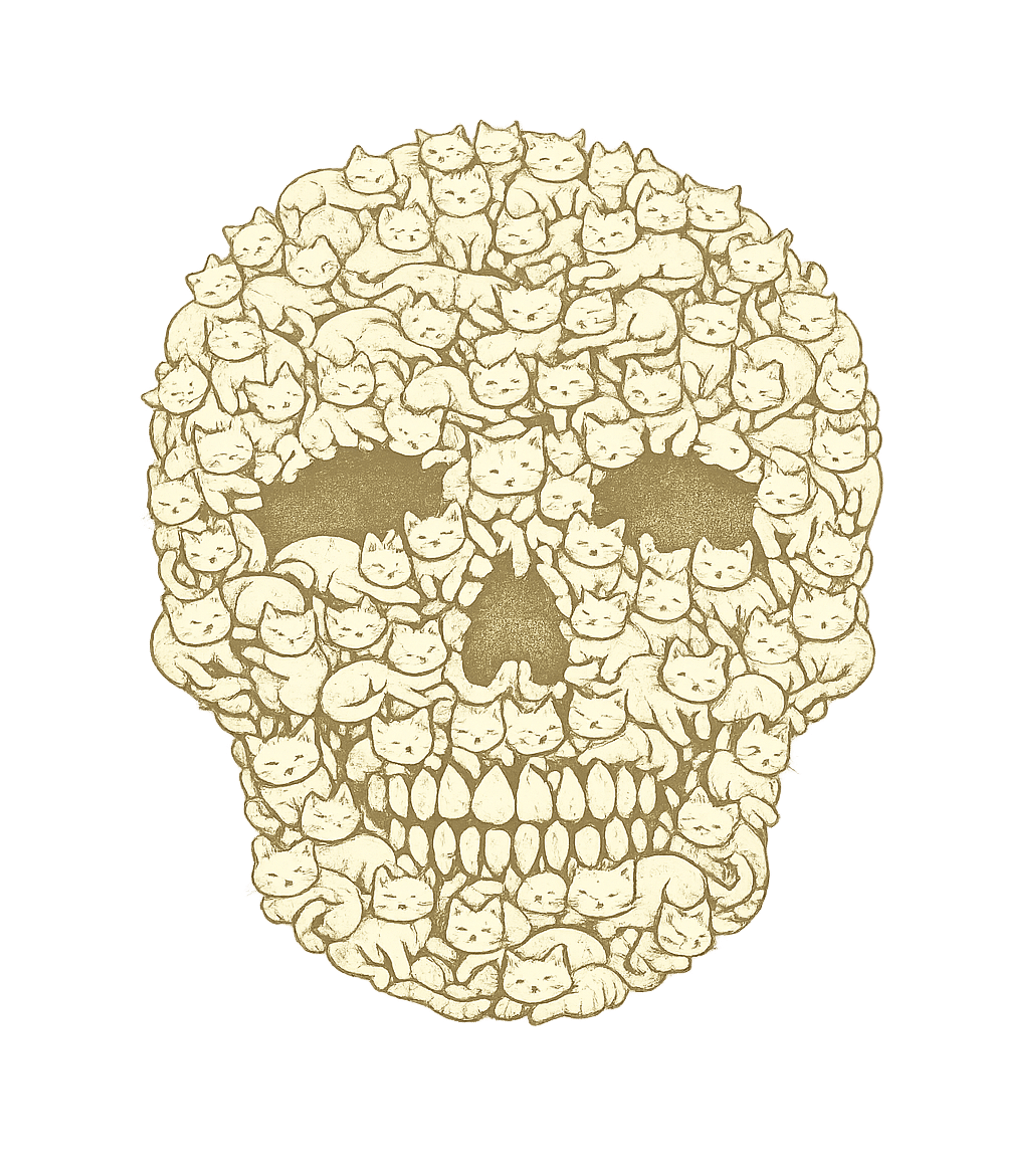 Feline Skull Pile