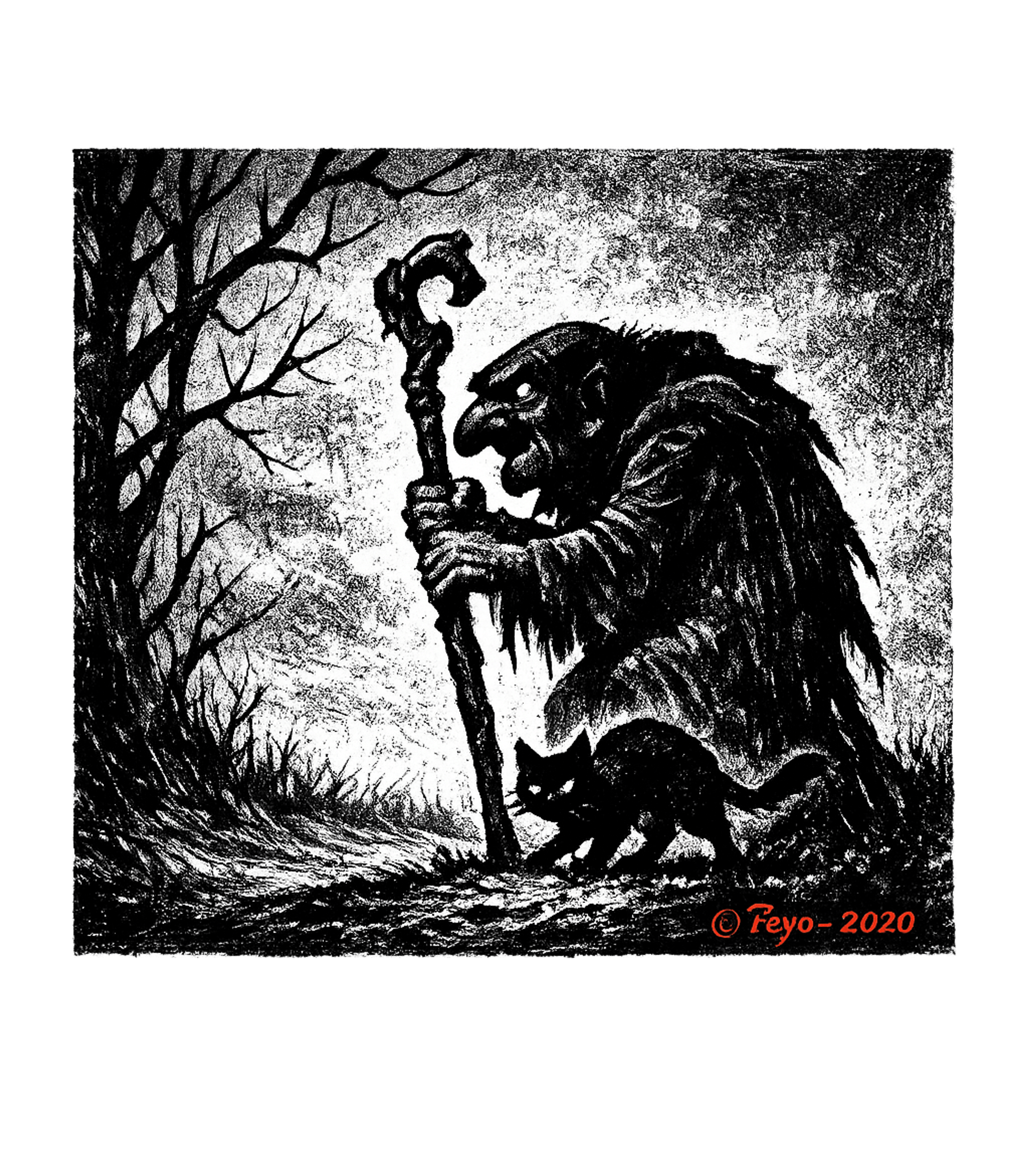 Forest Troll and Cat