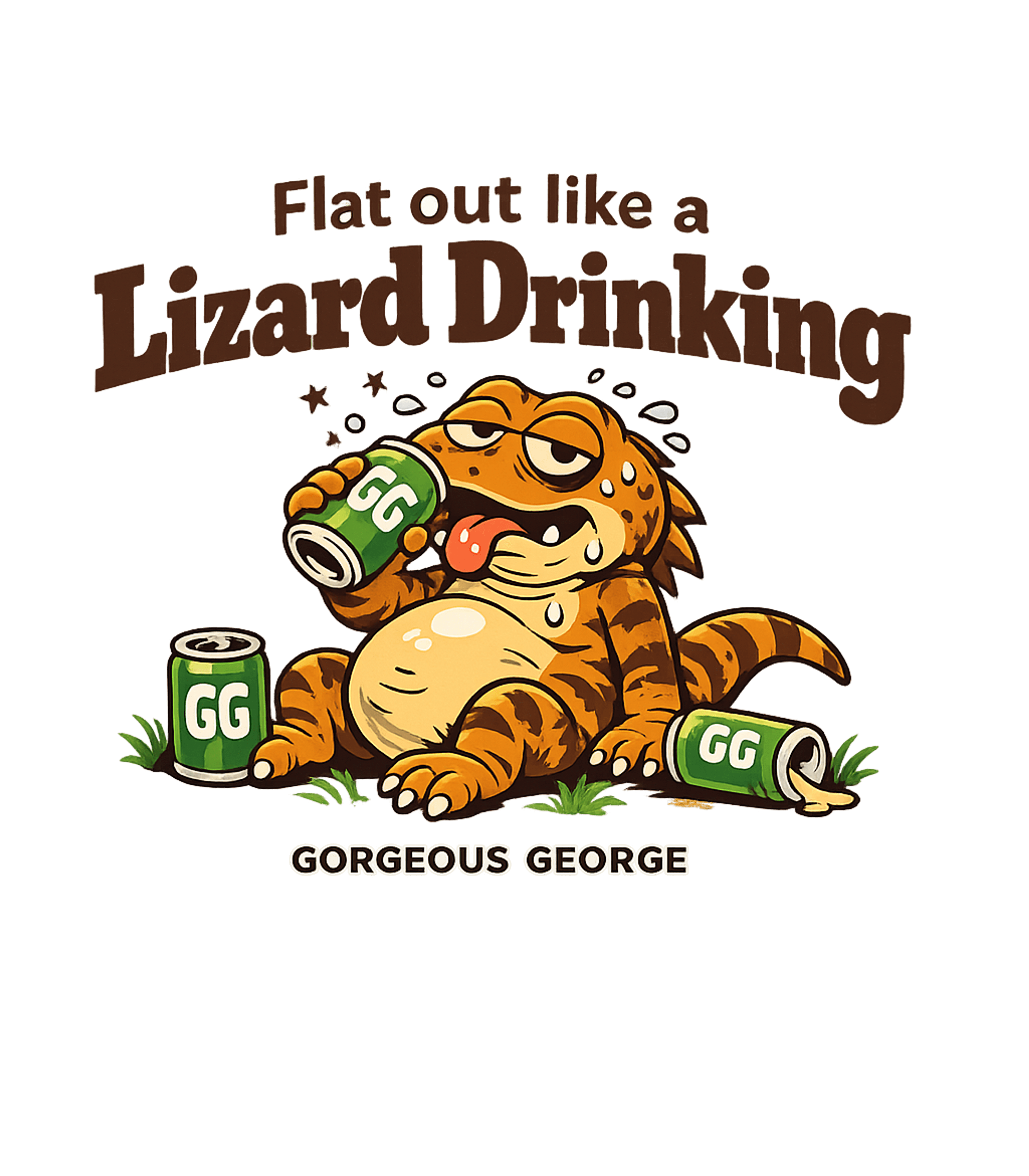 Flat Out Lizard Drinking