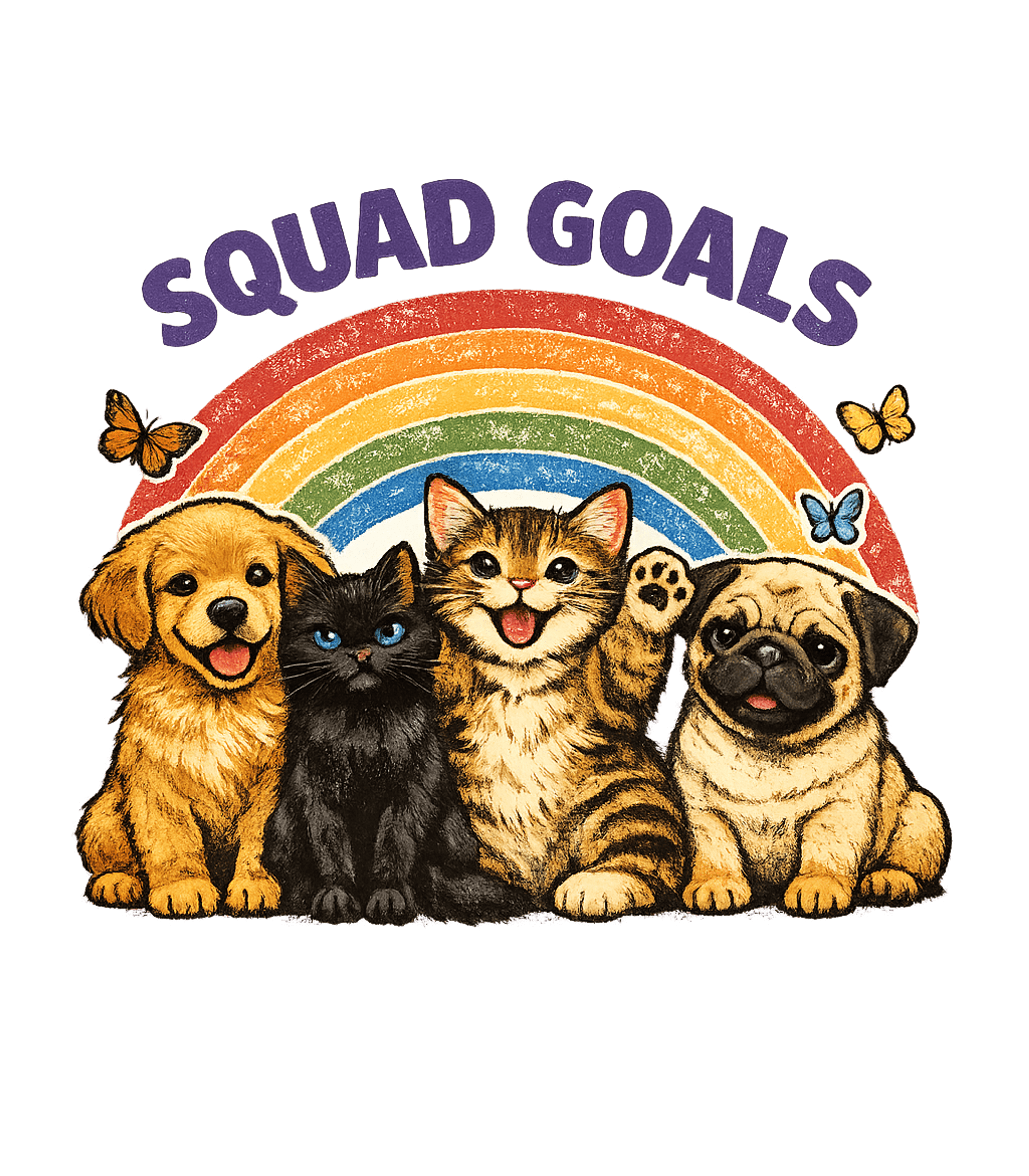 Pet Squad Goals Rainbow