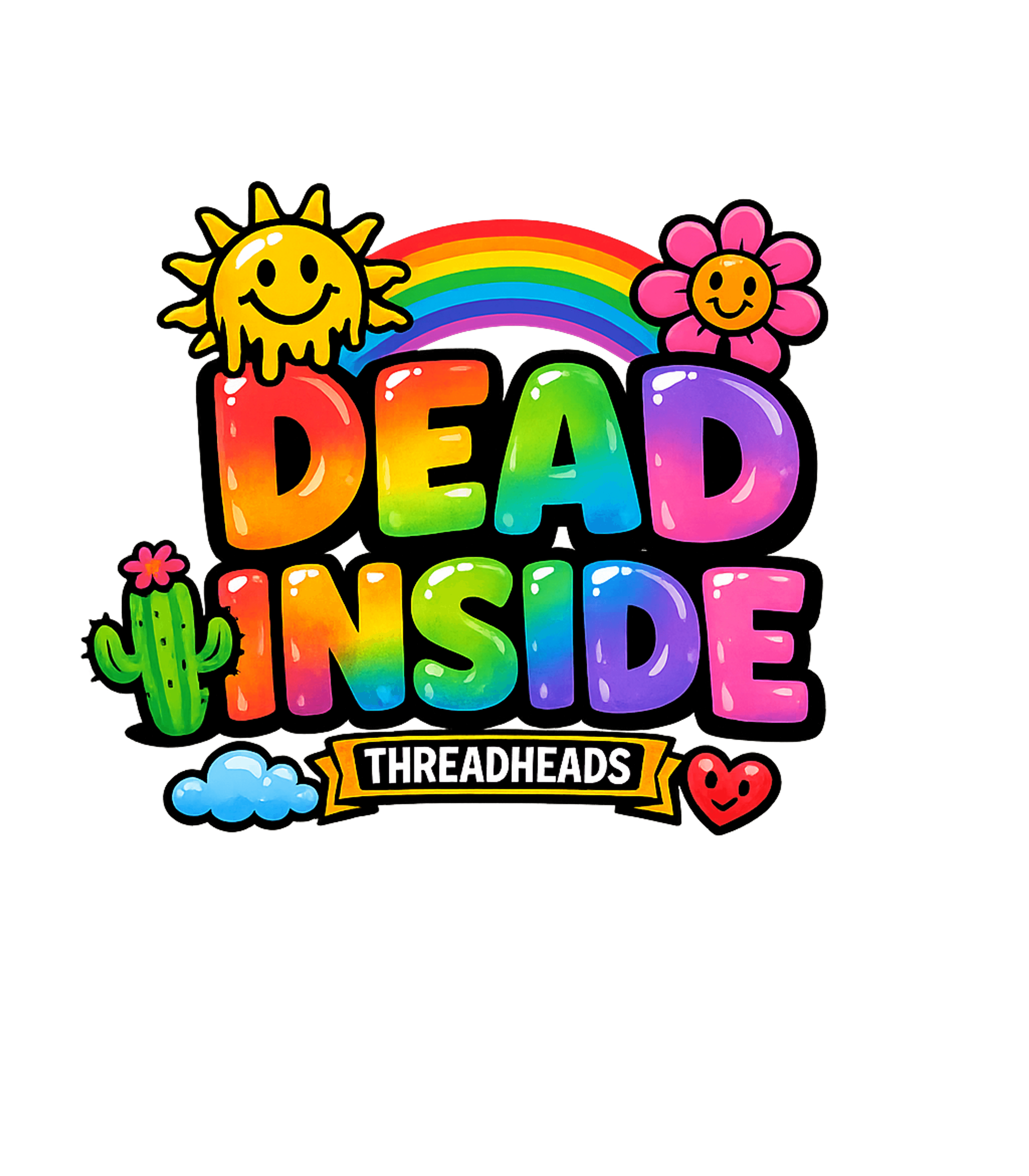 Dead Inside Mini Print Tee