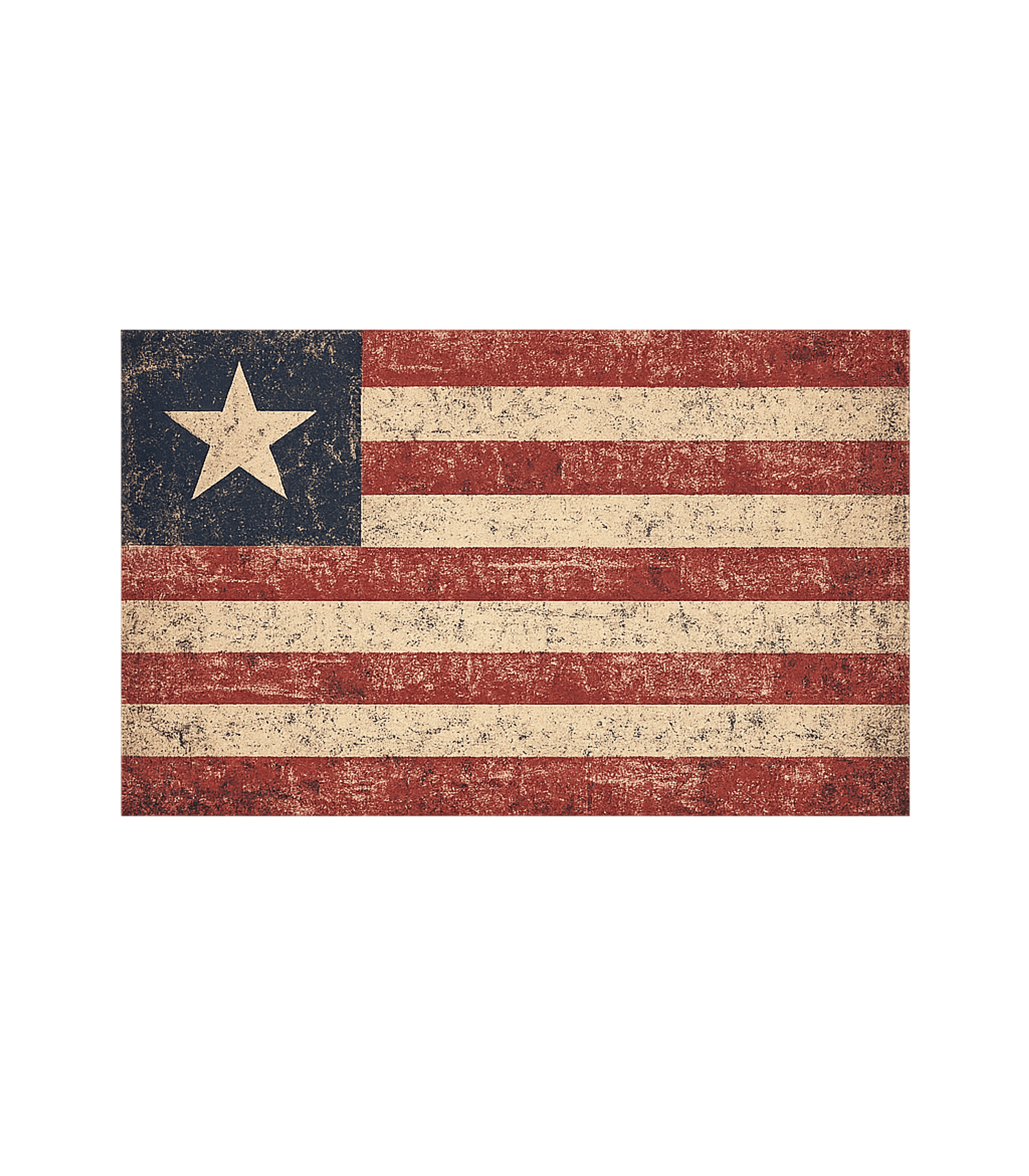Vintage One Star Flag