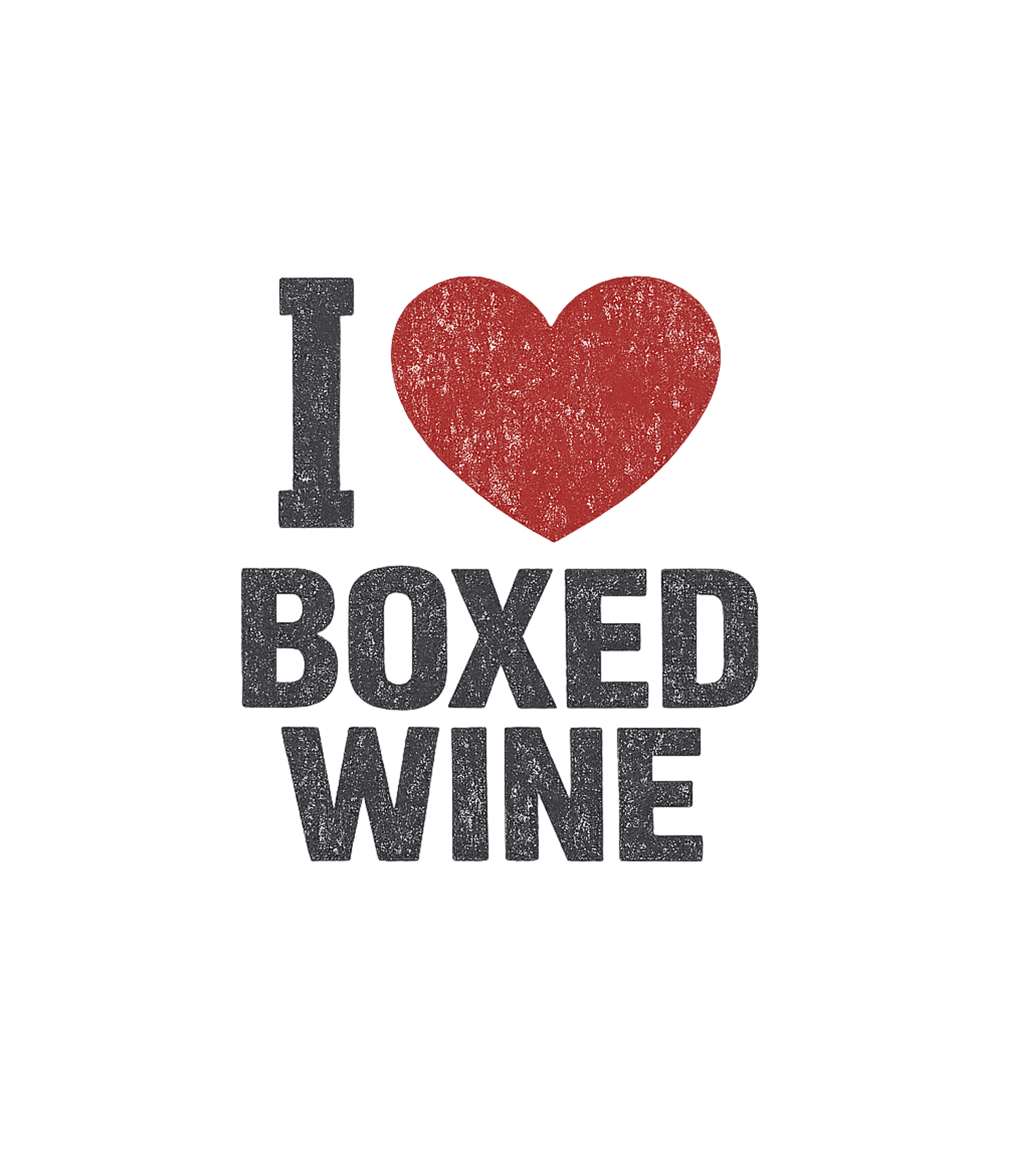 I Heart Boxed Wine Funny Wine Lover T-Shirt
