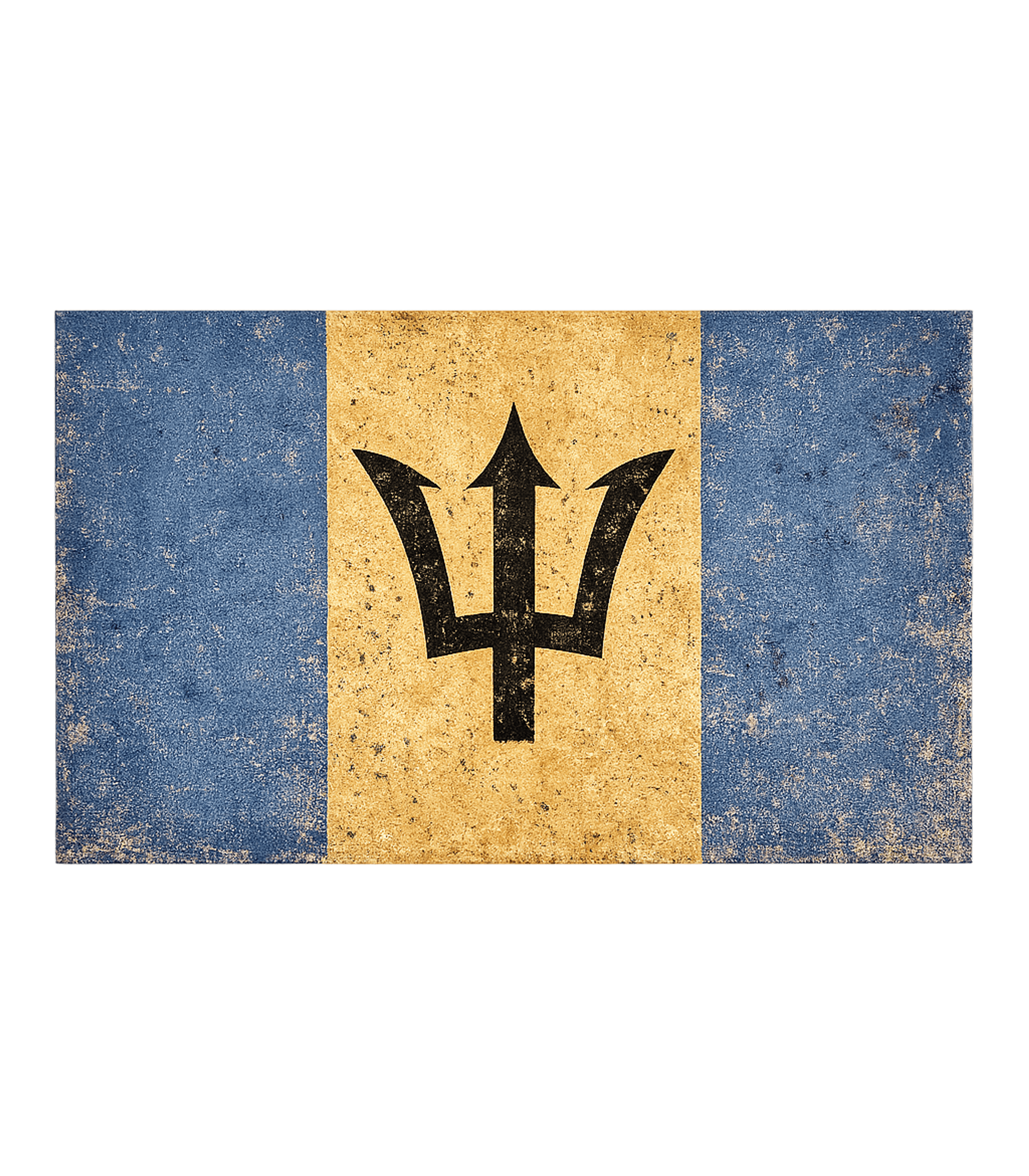 Retro Vintage Barbados Flag T-Shirt