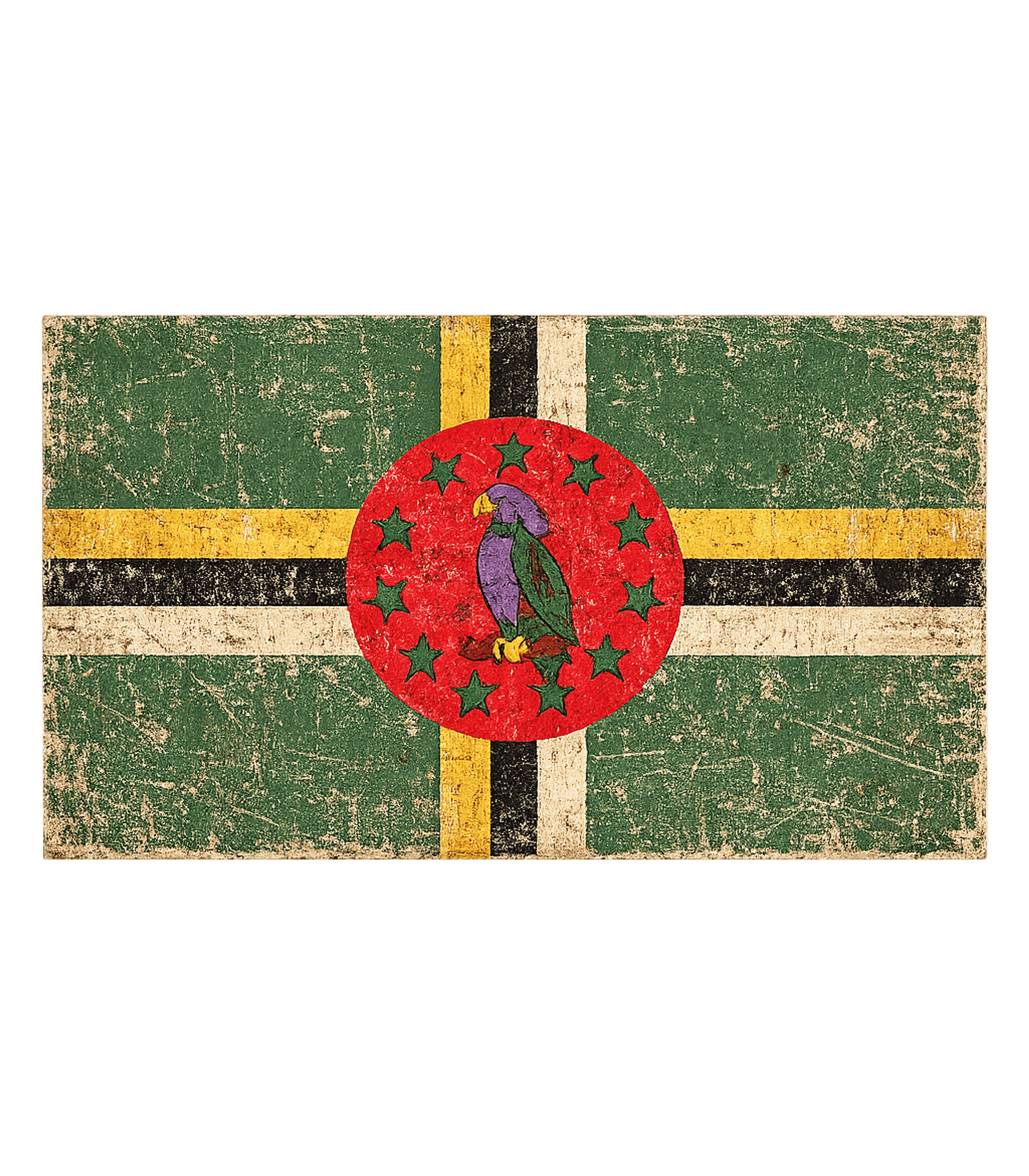 Dominica Flag Vintage