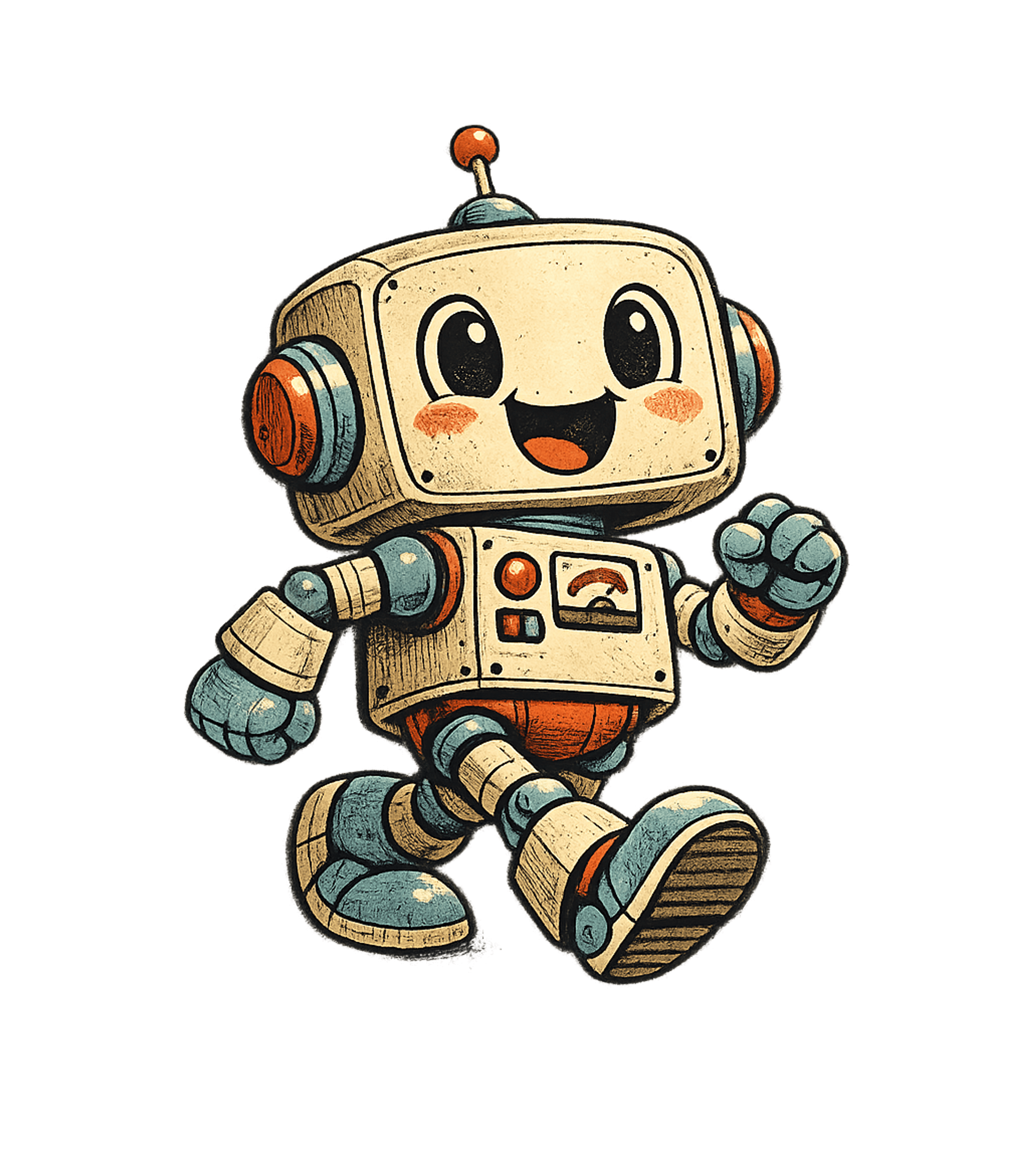 Super Cute Robot T-Shirt