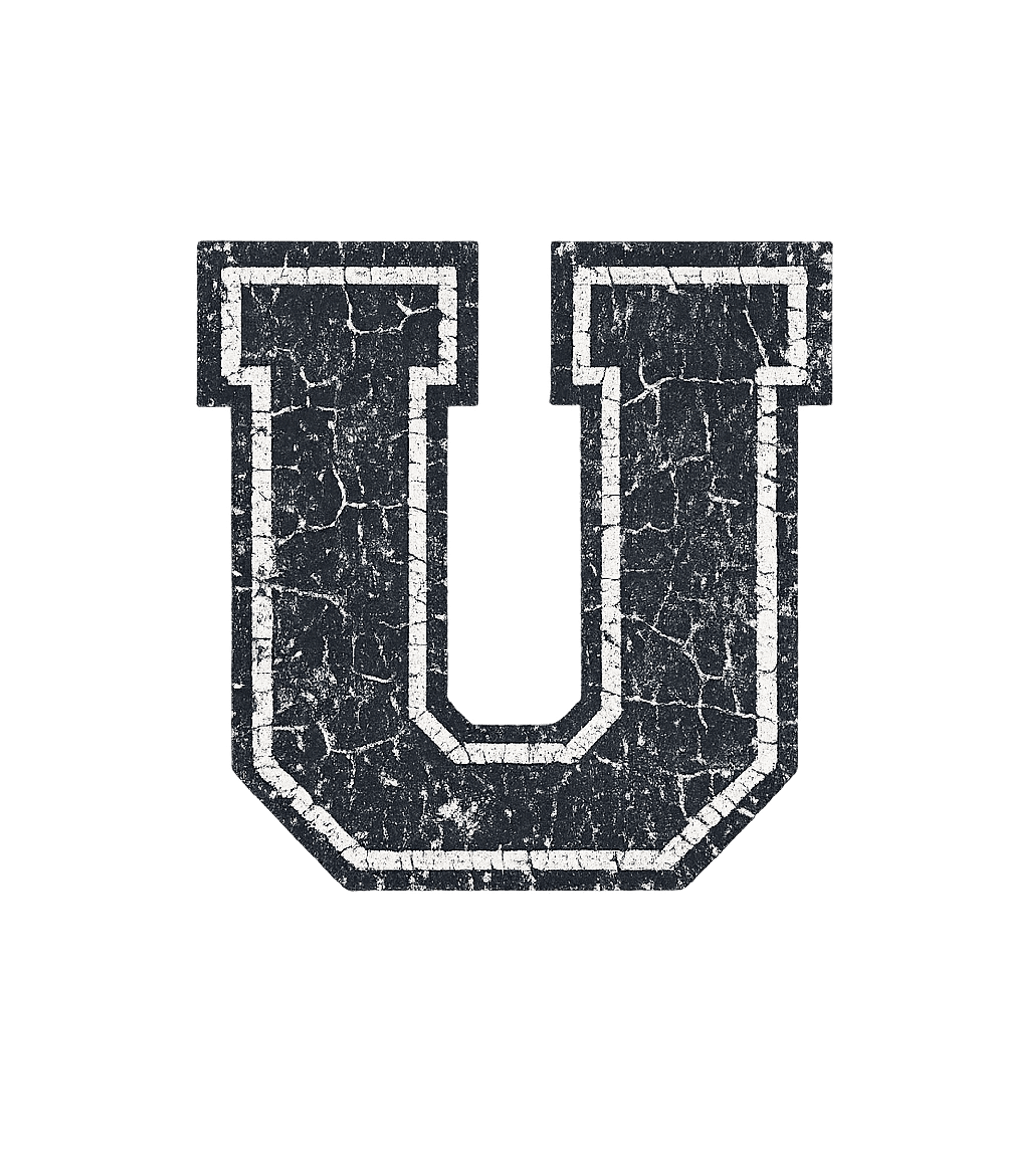 Letter U Initial Monogram T-Shirt
