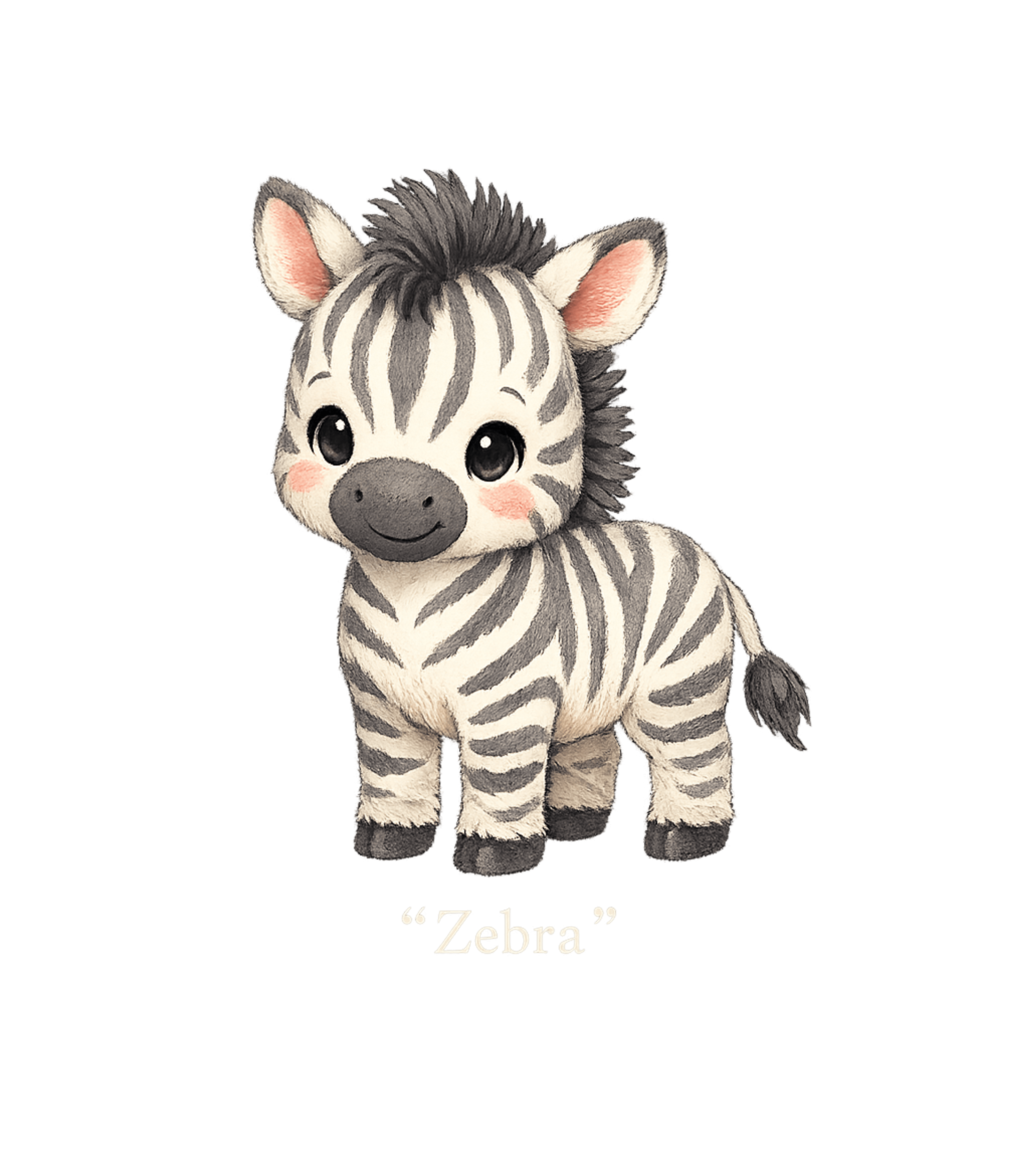 Cute Safari Animal Zebra T-Shirt