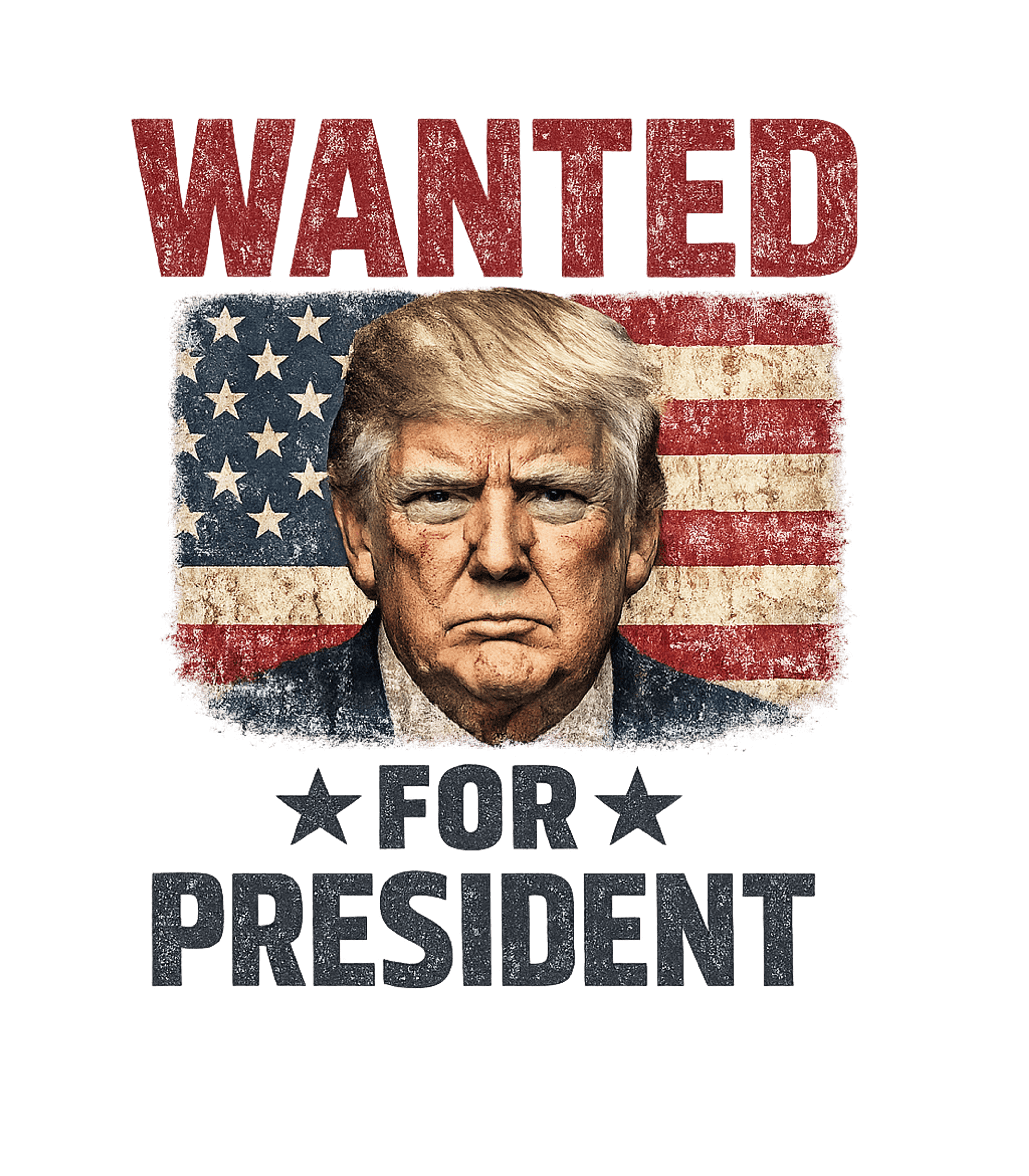 Wanted Donald Trump For President 2024 T-Shirt