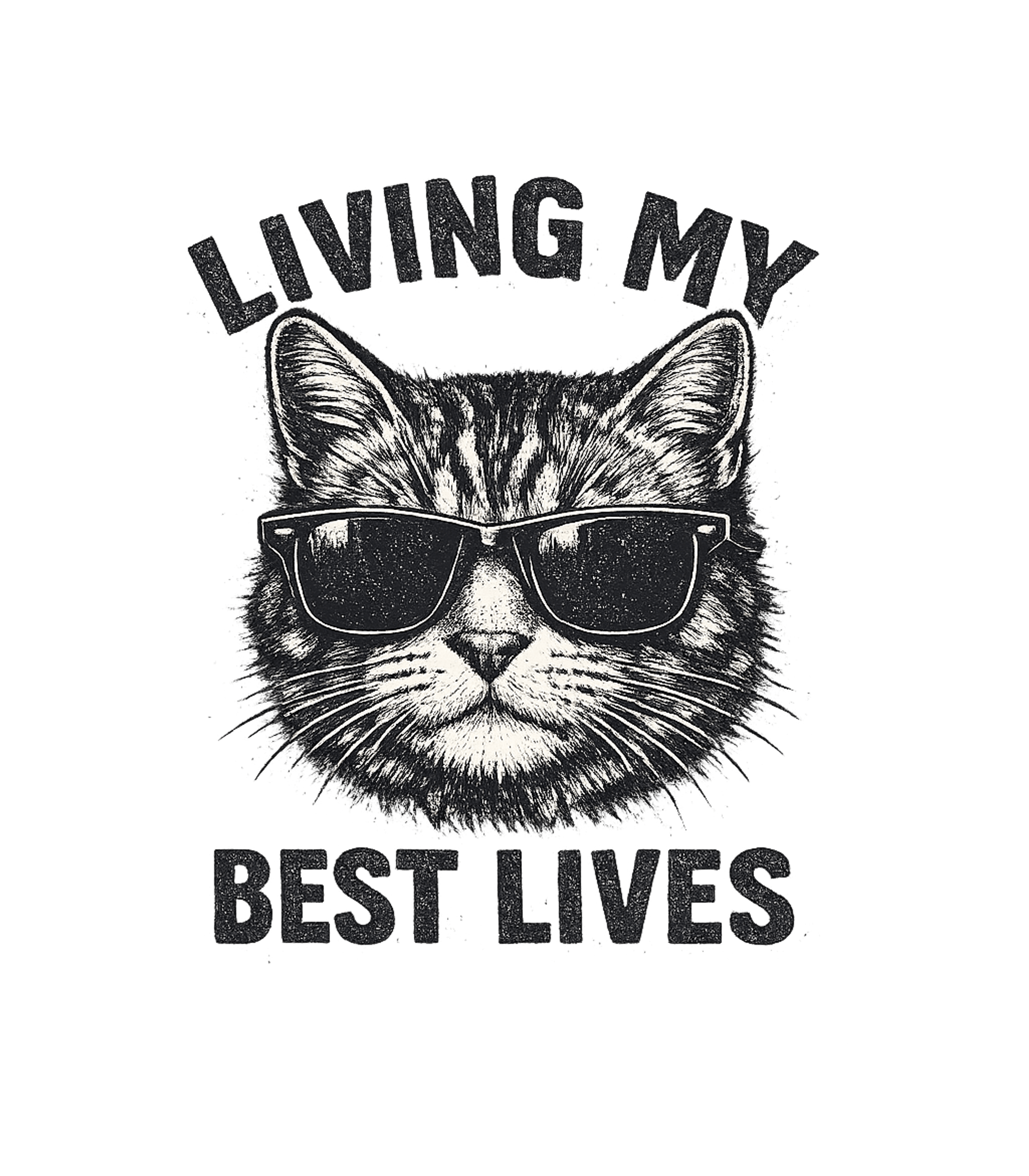 Living My Best Lives Cat T-Shirt