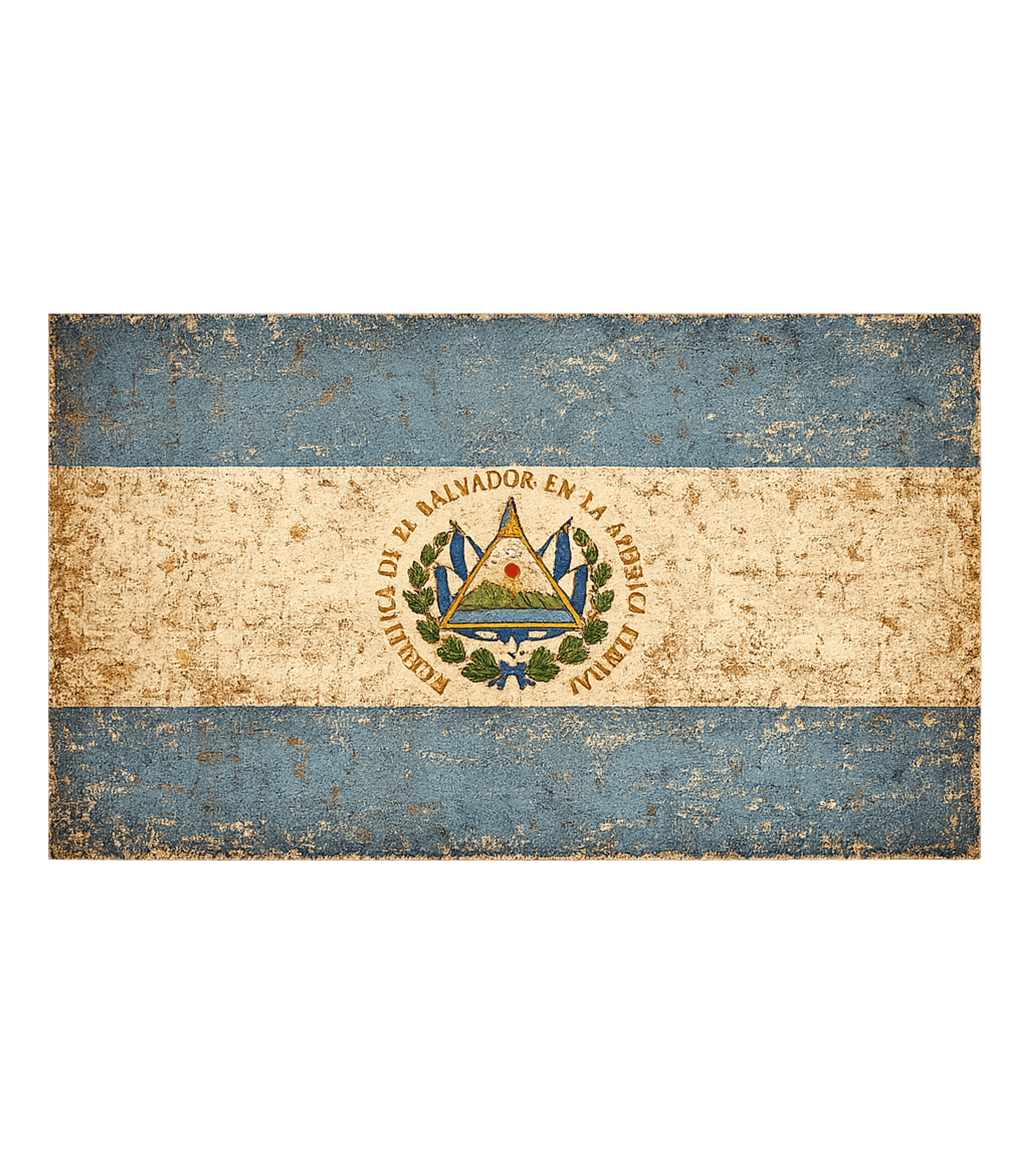 Retro Vintage El Salvador Flag T-Shirt