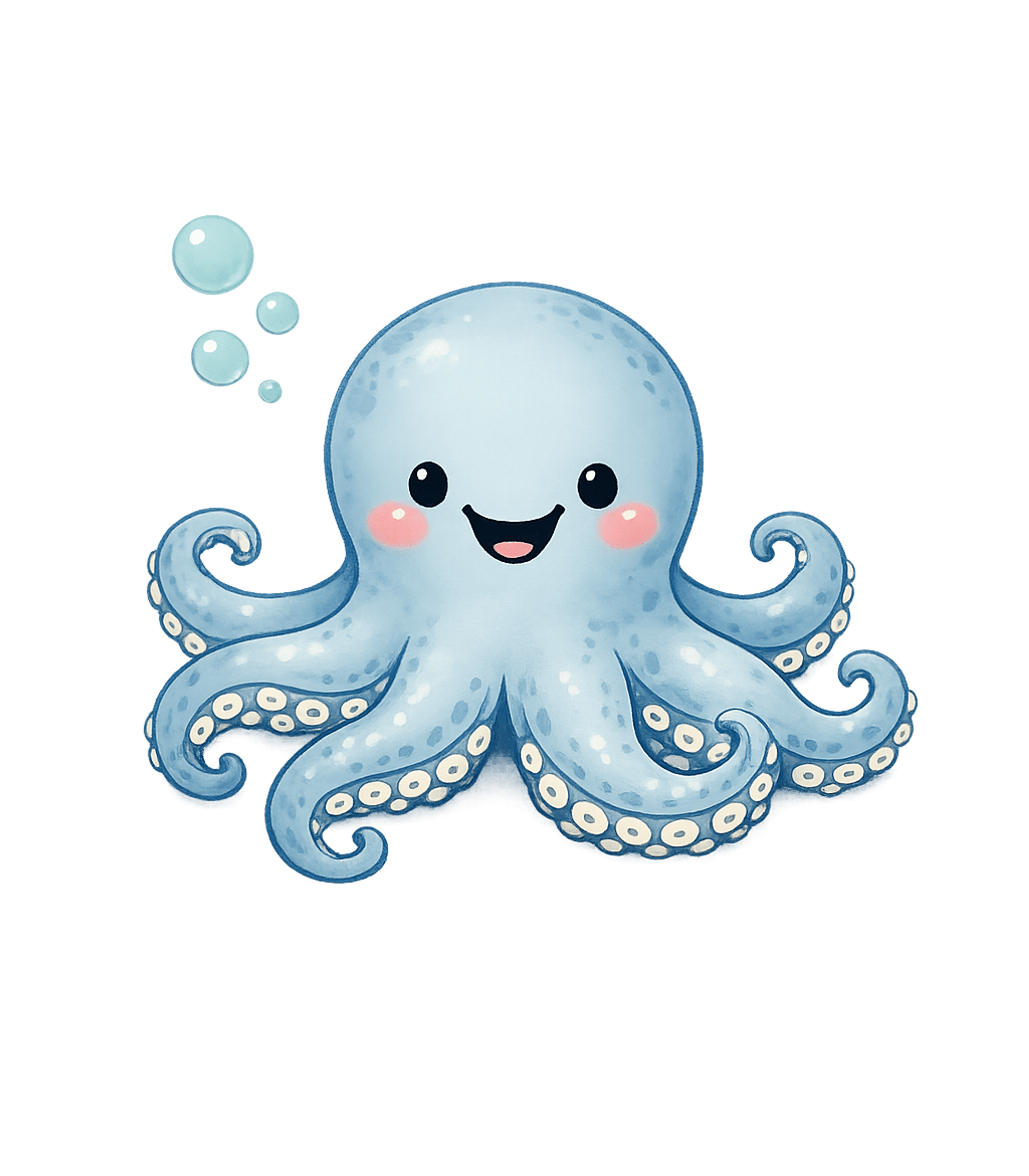 Adorable Happy Octopus T-Shirt