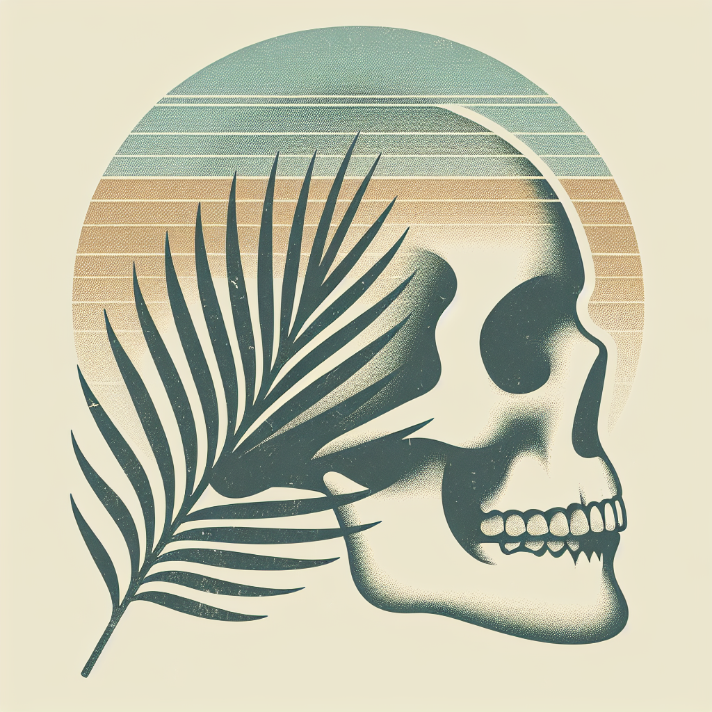 sad california skull