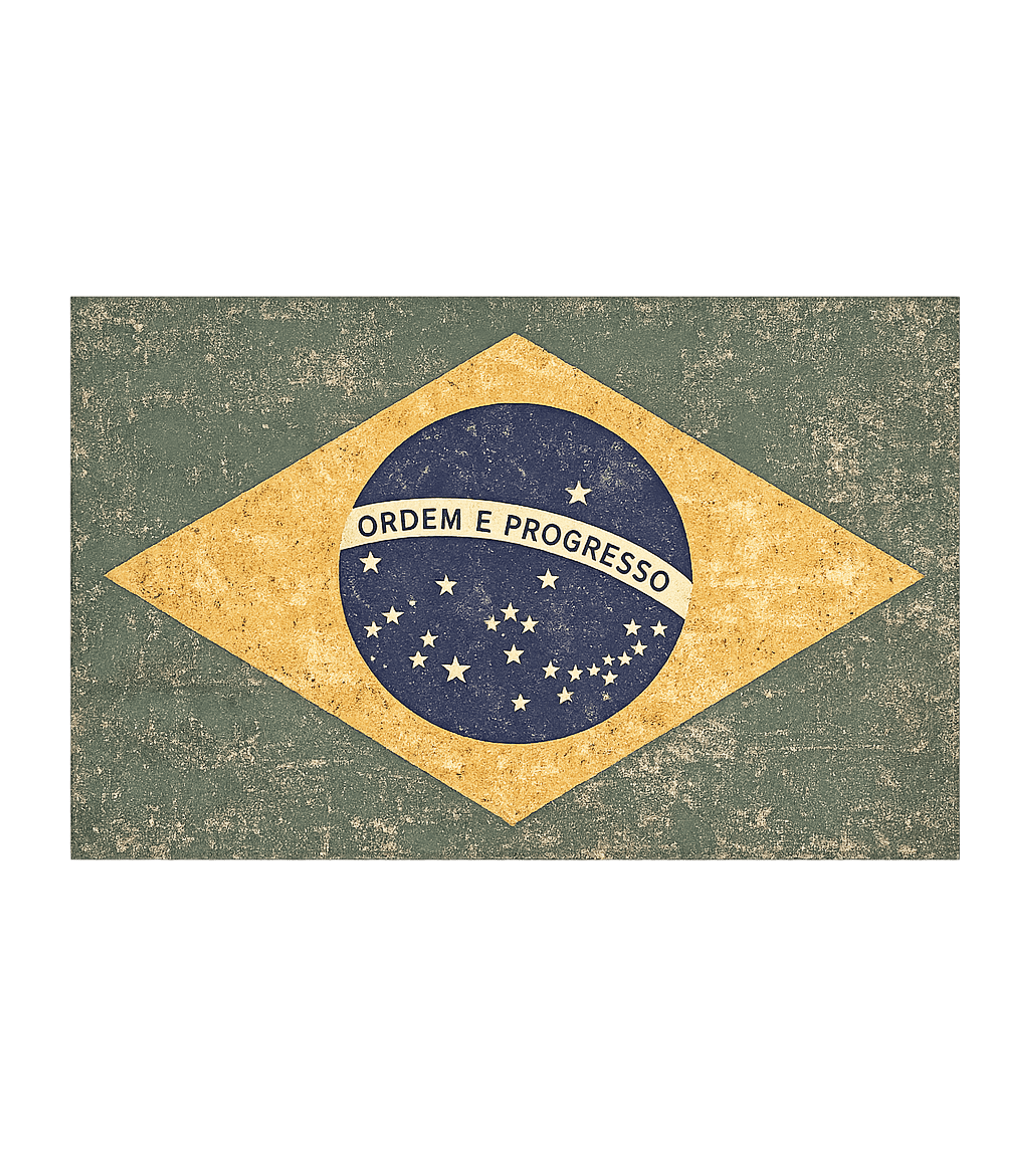 Vintage Brazil Flag