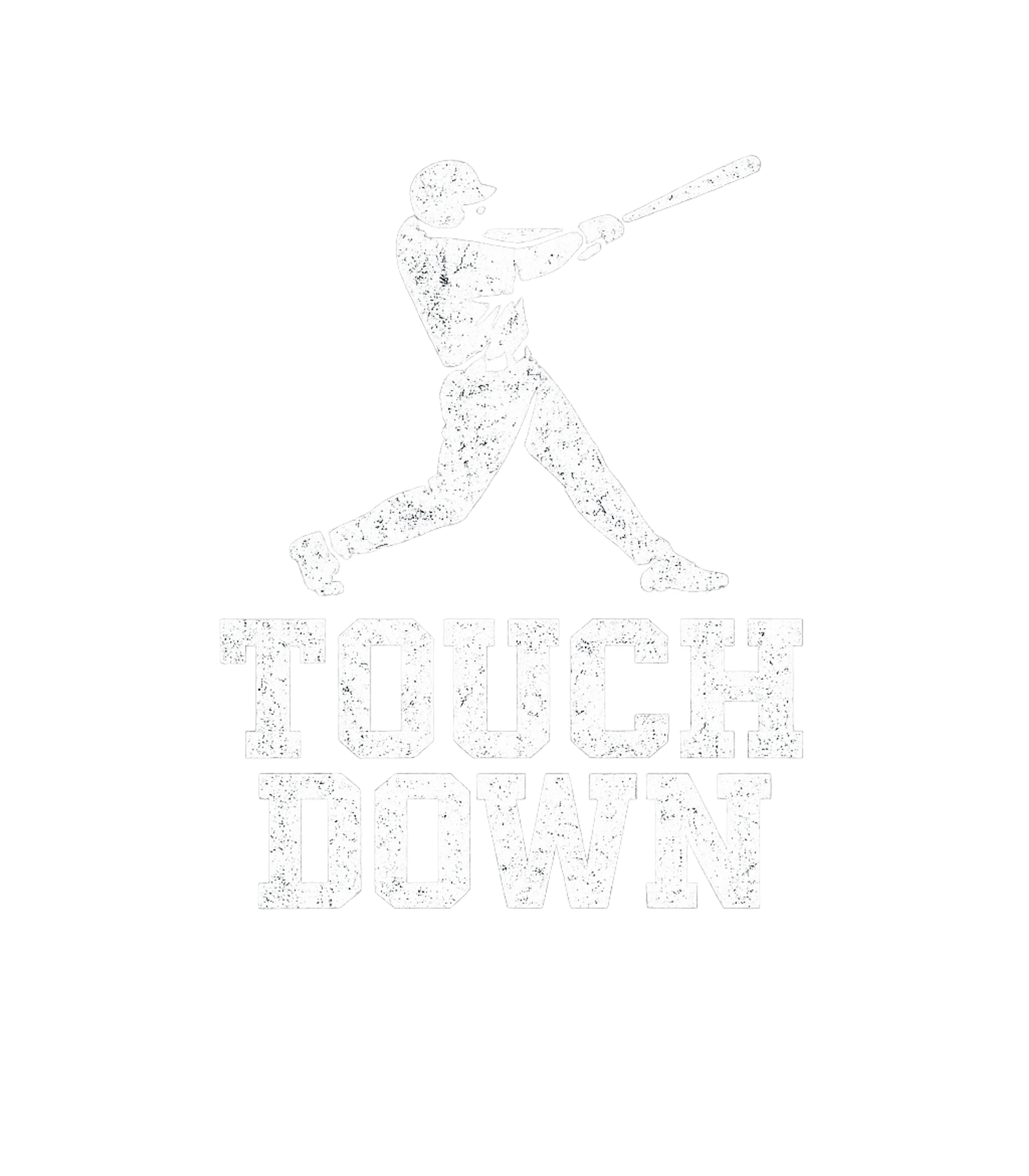 Touch Down Baseball Bat Men's T Shirt