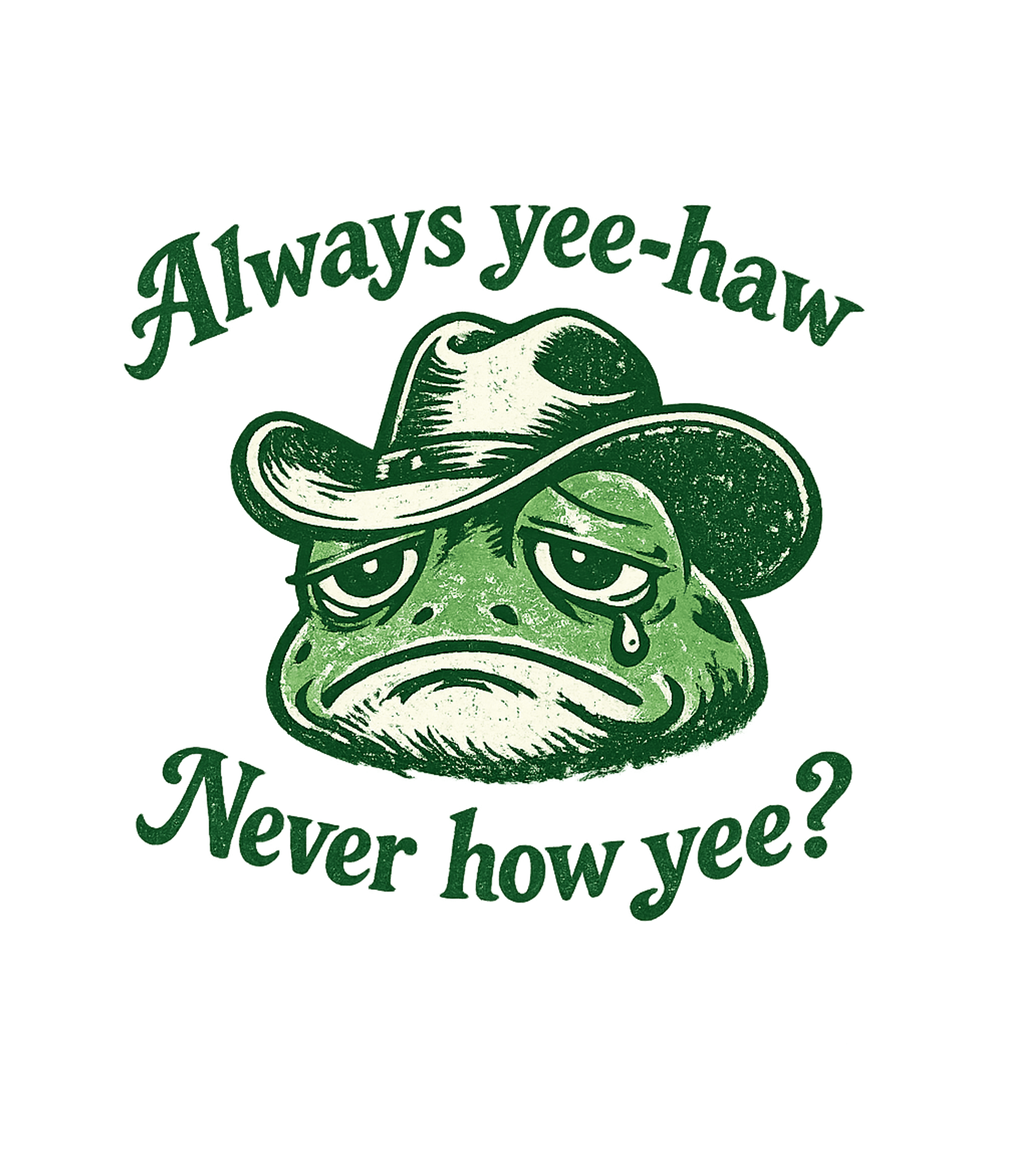 Sad Yee-Haw Frog