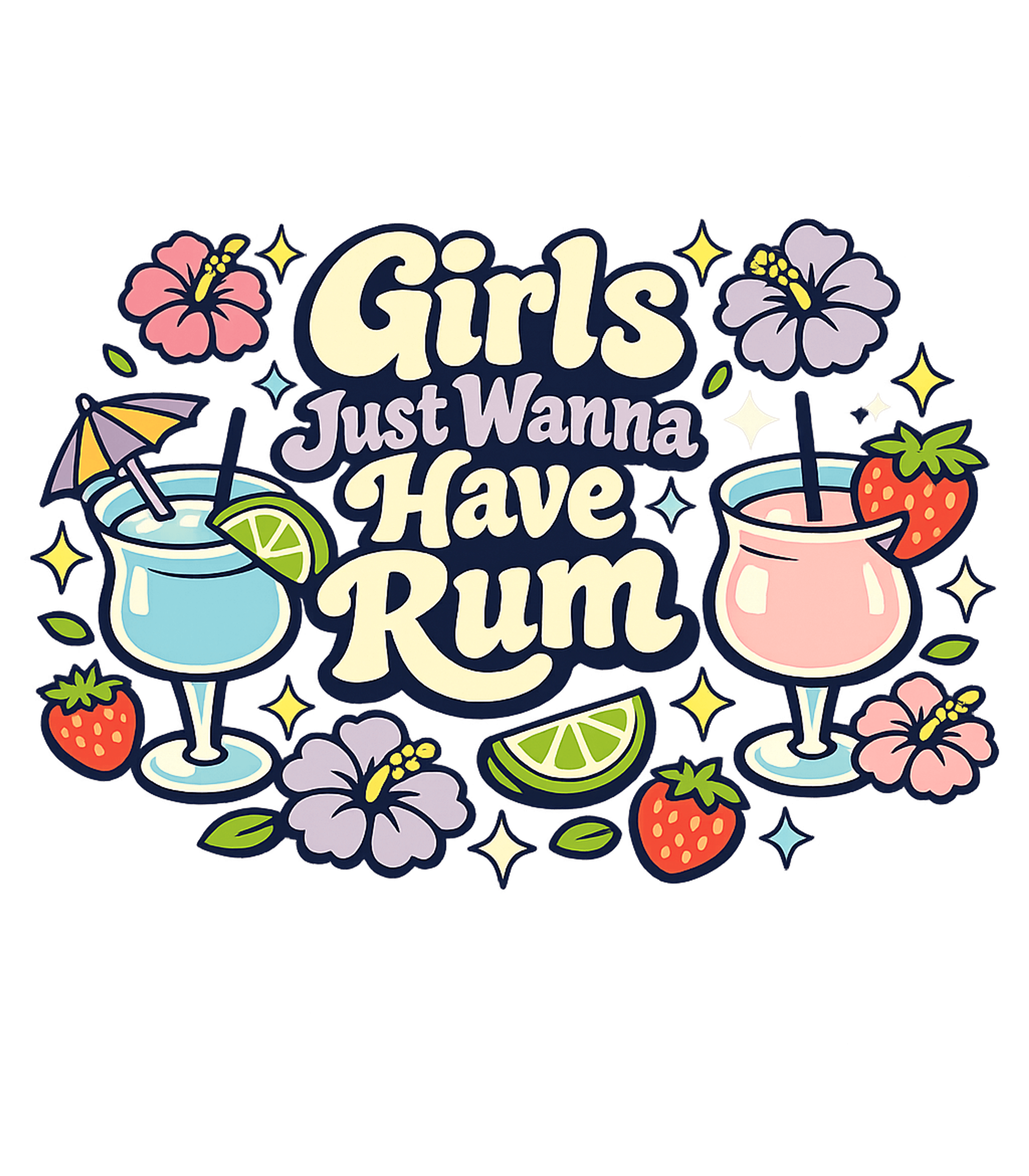 Girls Just Wanna Have Rum Graphic Tee