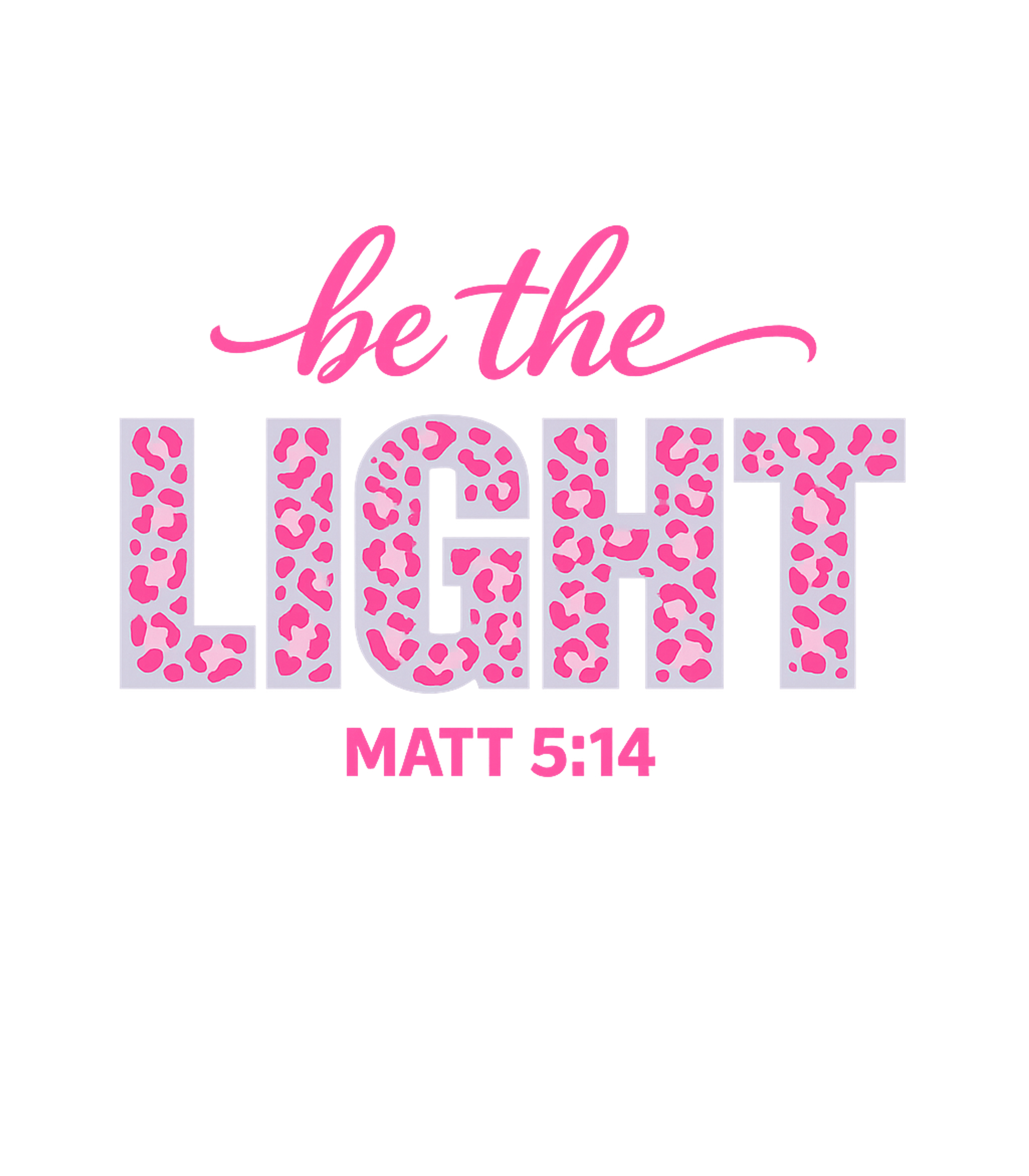 Be The Light Leopard Graphic Tee