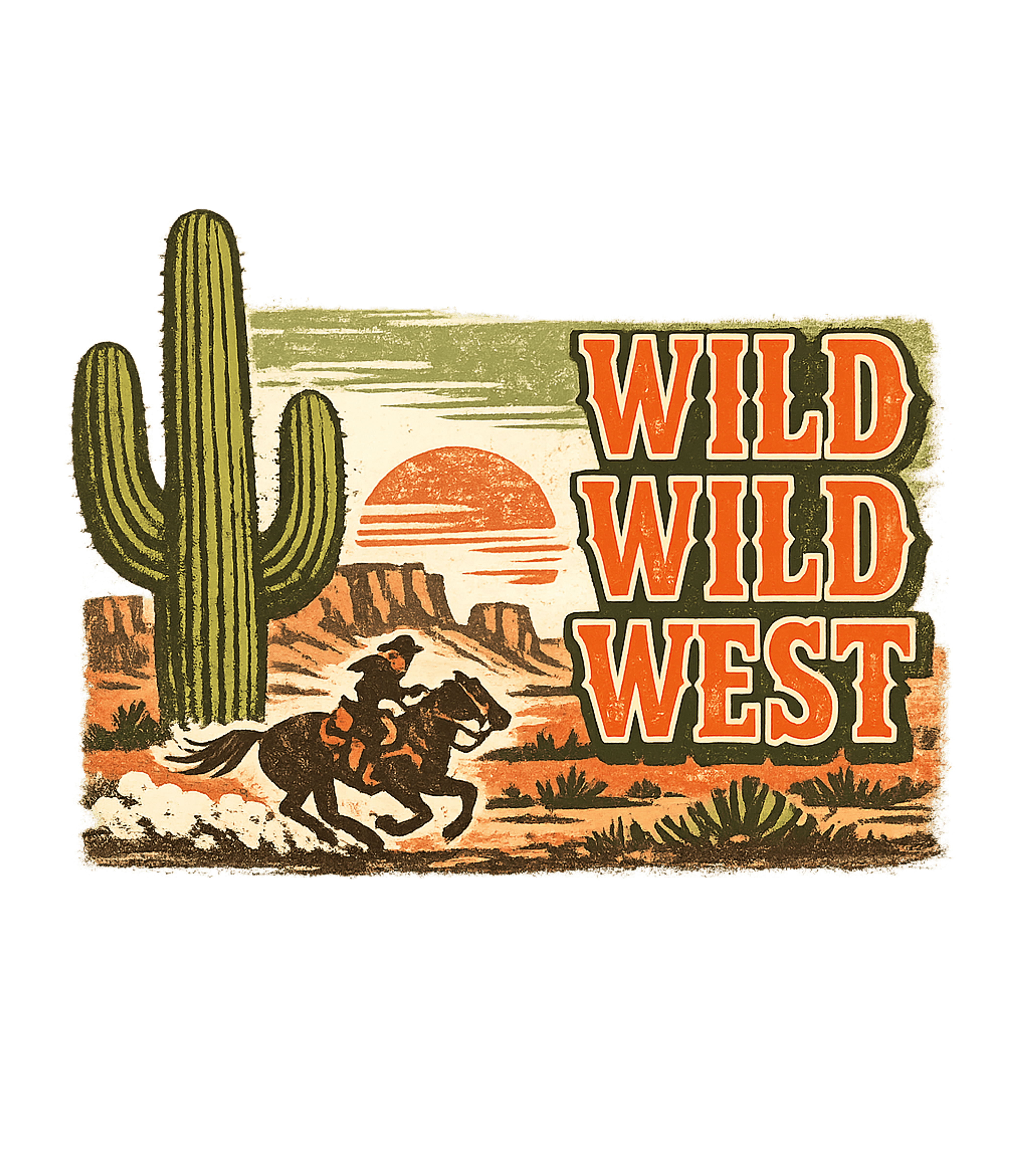 Wild West Cactus Graphic Tee
