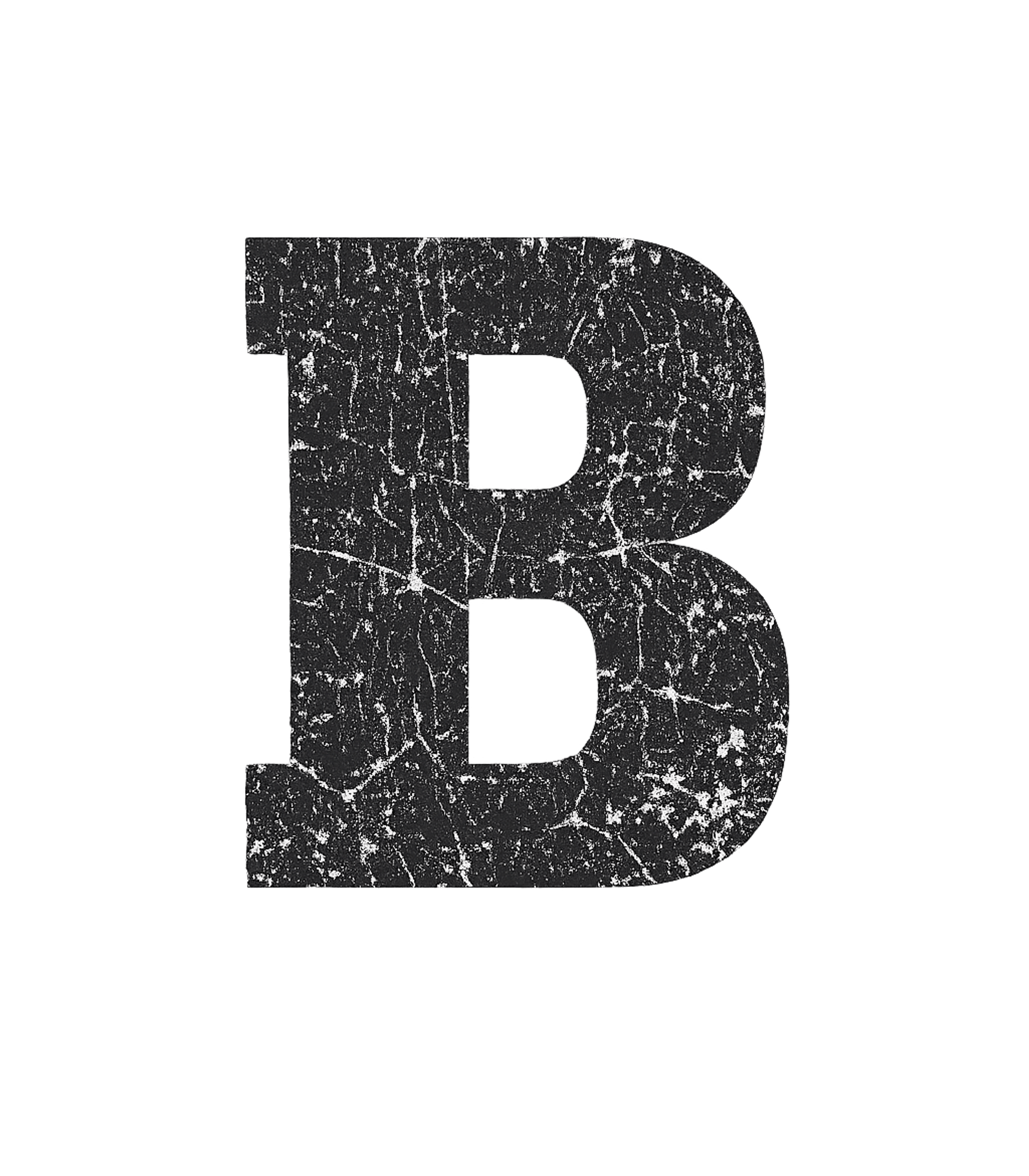 Letter B Initial Monogram T-Shirt