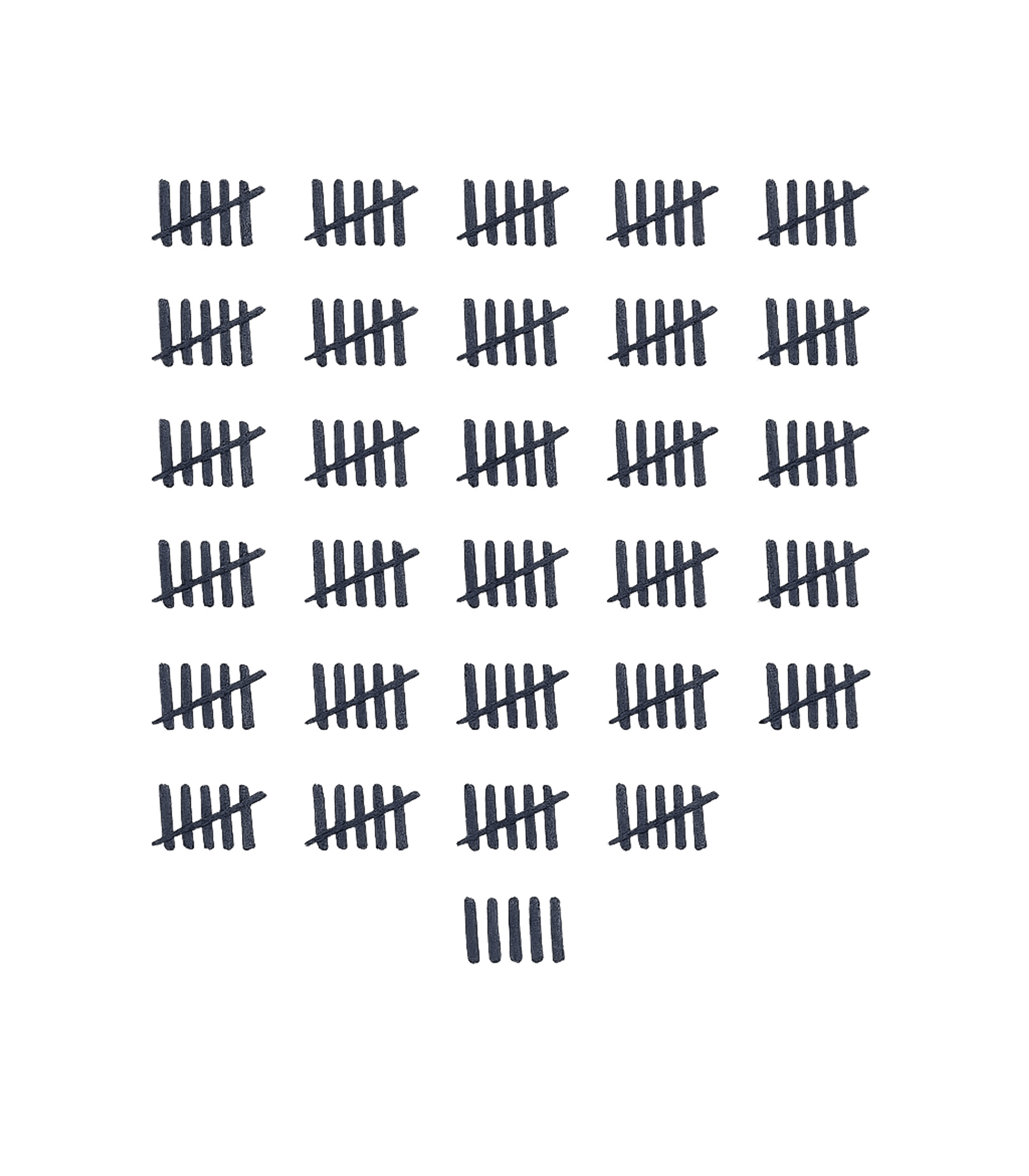 59th Birthday Tally Marks - 59 Year Old Birthday Gift T-Shirt