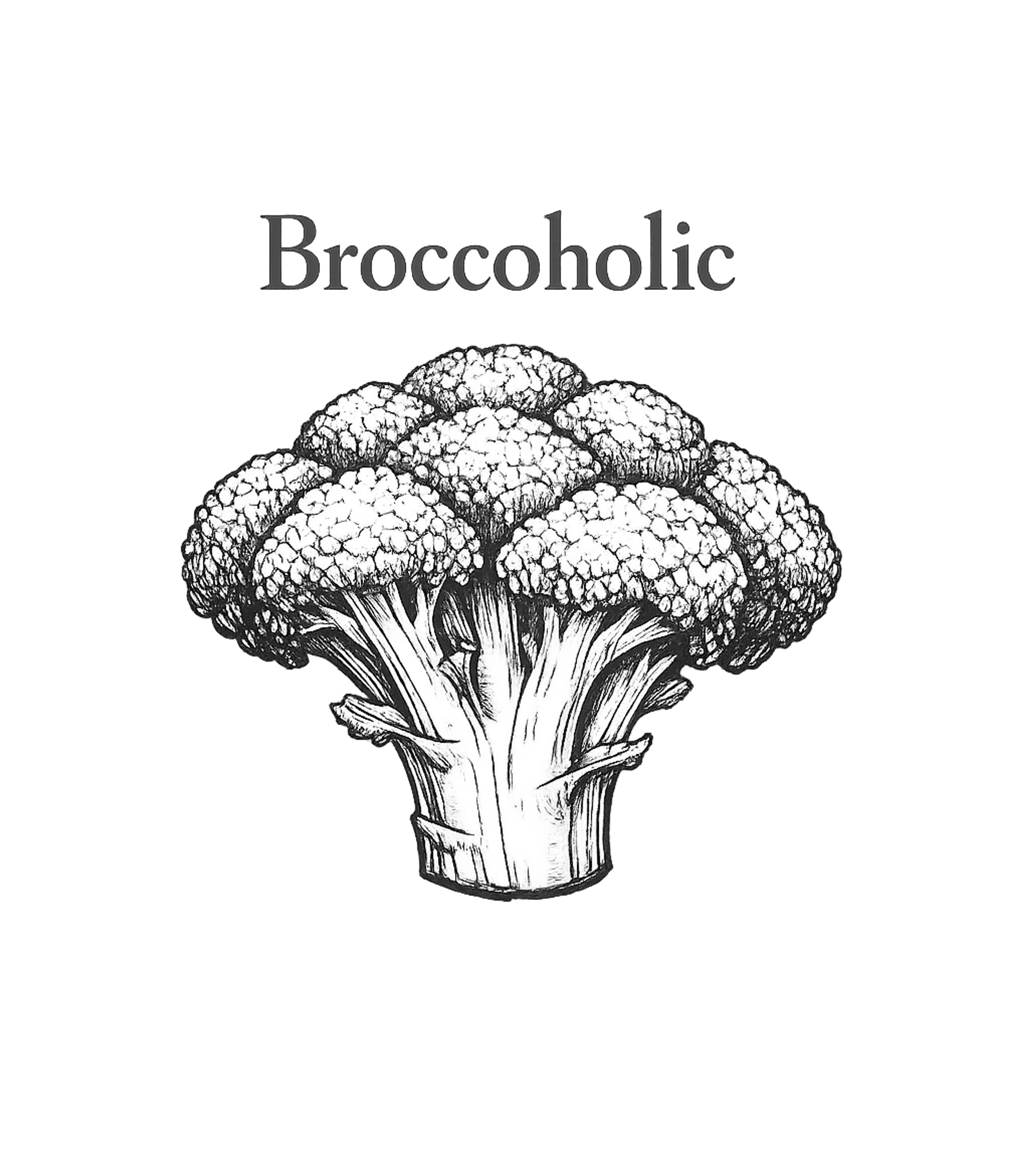 Broccoholic Vegetable Pun