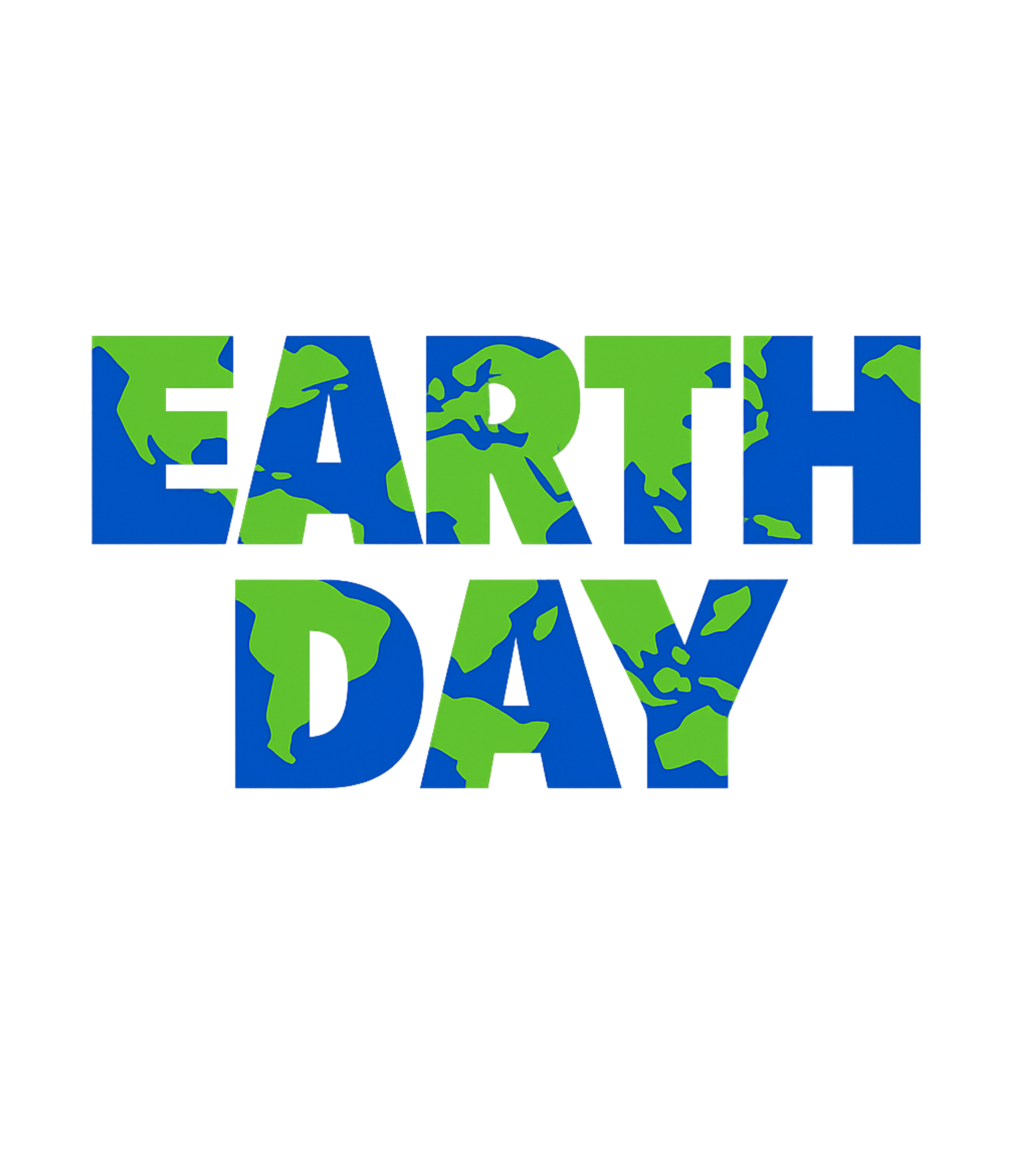 Earth Day Planet Map