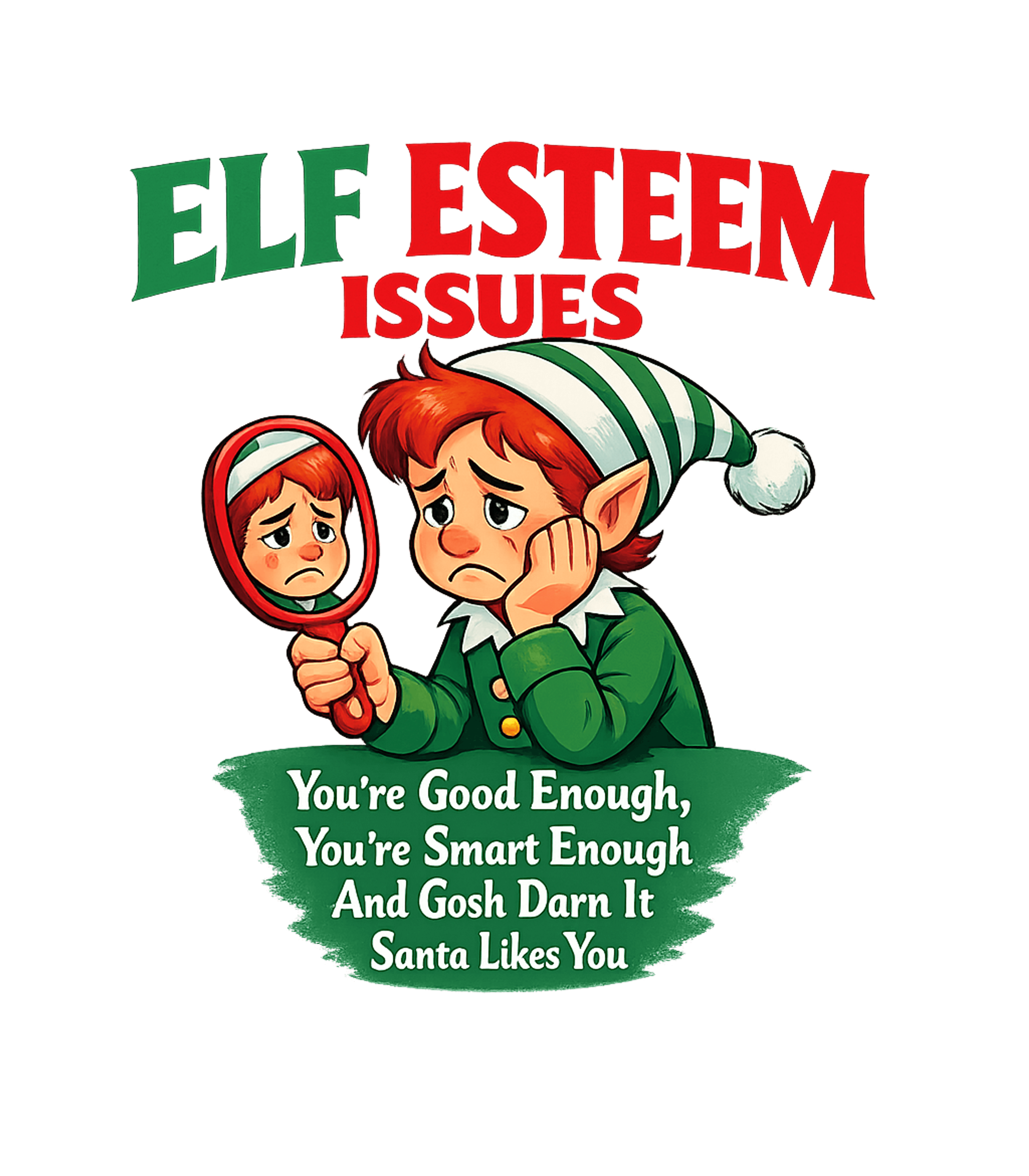 Elf Esteem Issues Men's T Shirt