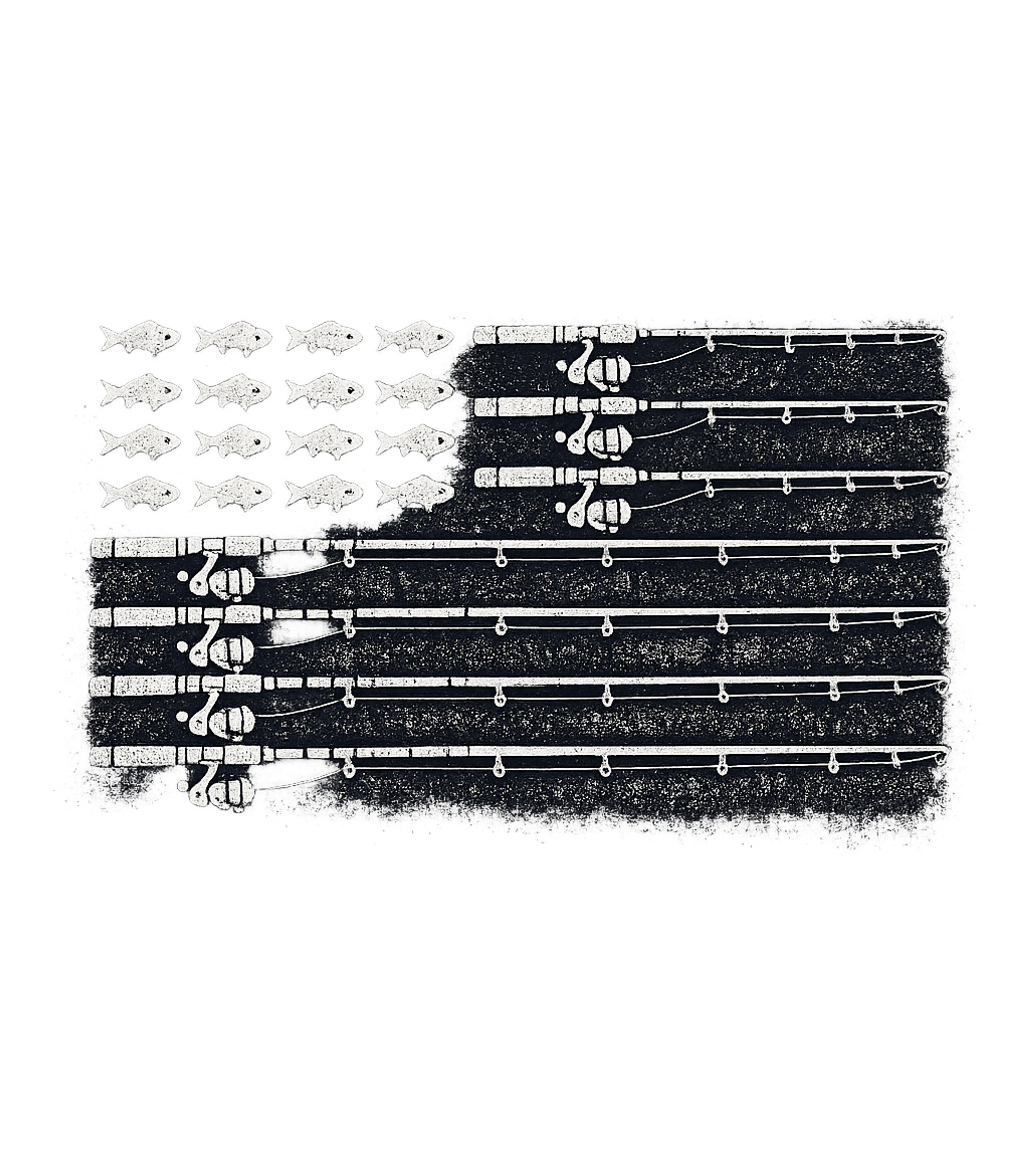 Patriotic Fishing Flag