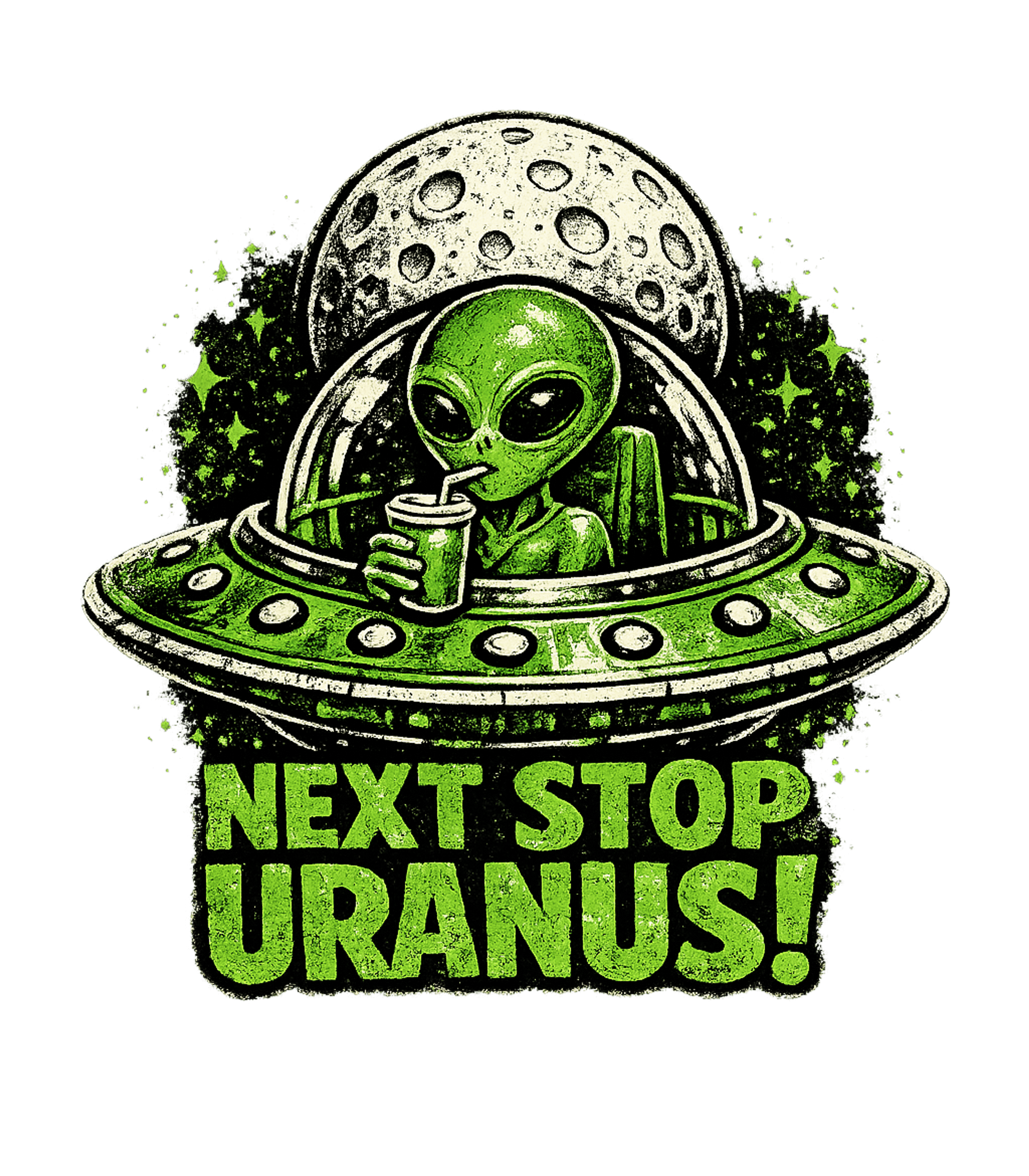 Next Stop Uranus Men's T Shirt