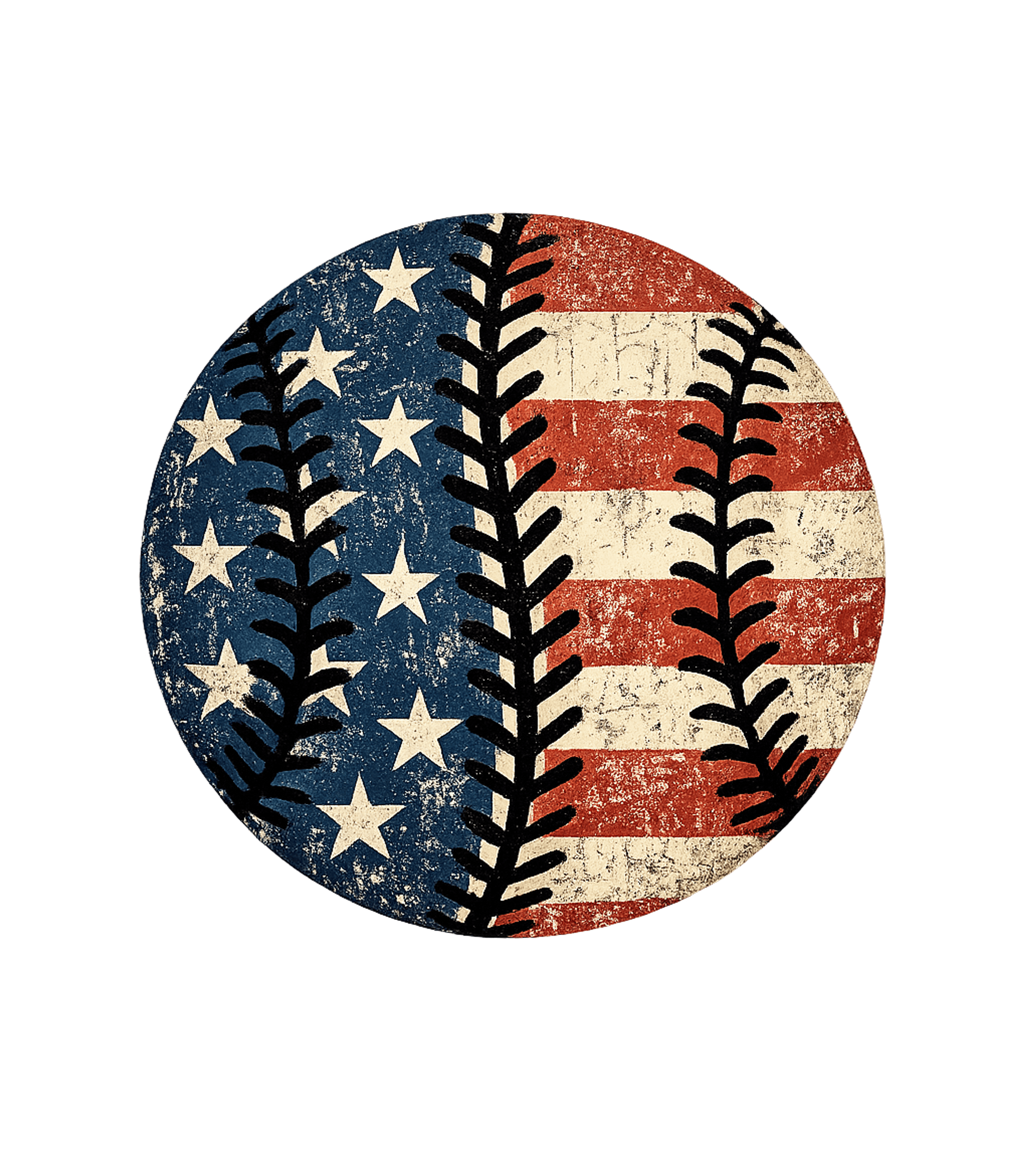 American Flag Baseball Men's T Shirt