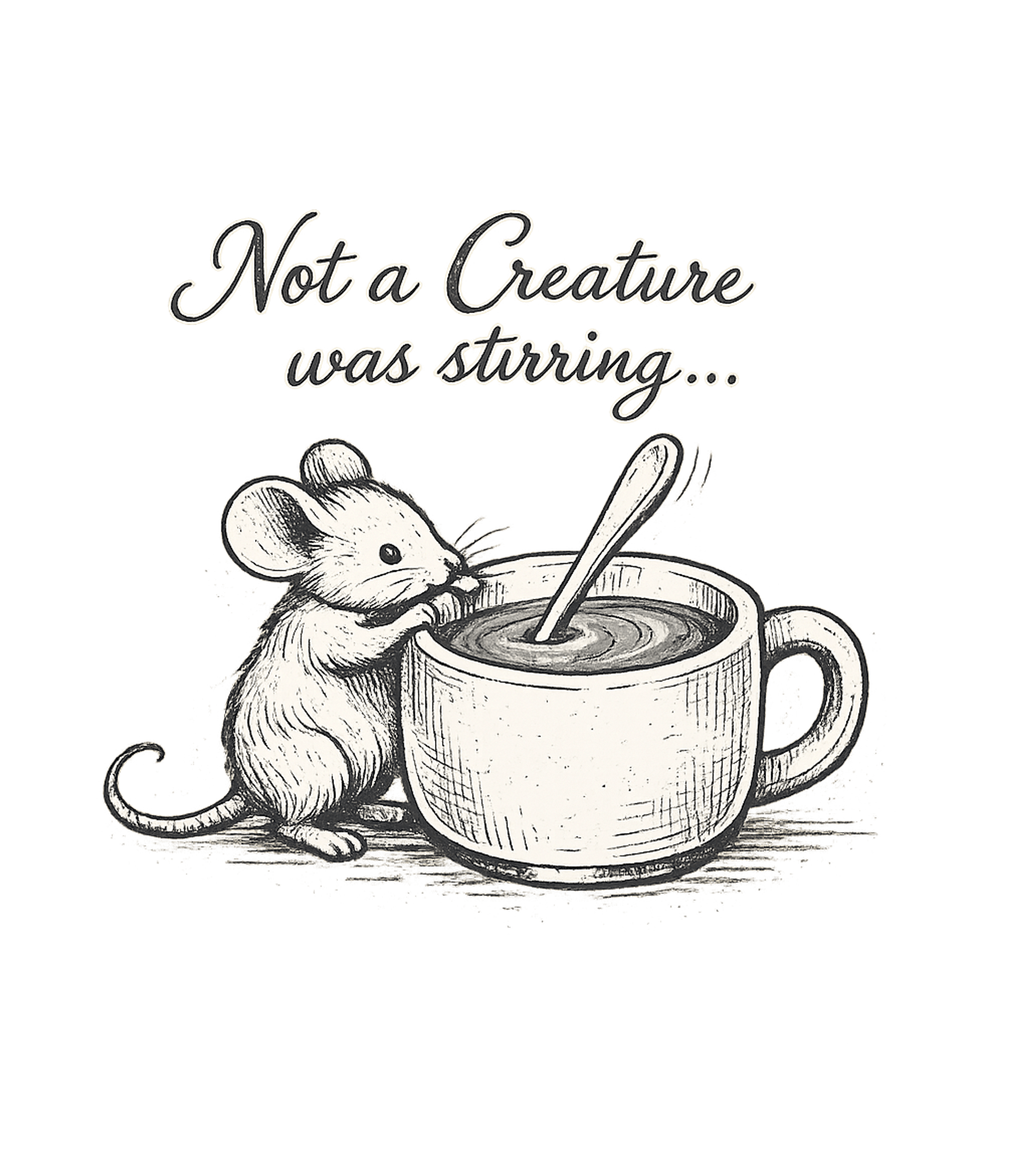 Not A Creature Was Stirring Men's T Shirt