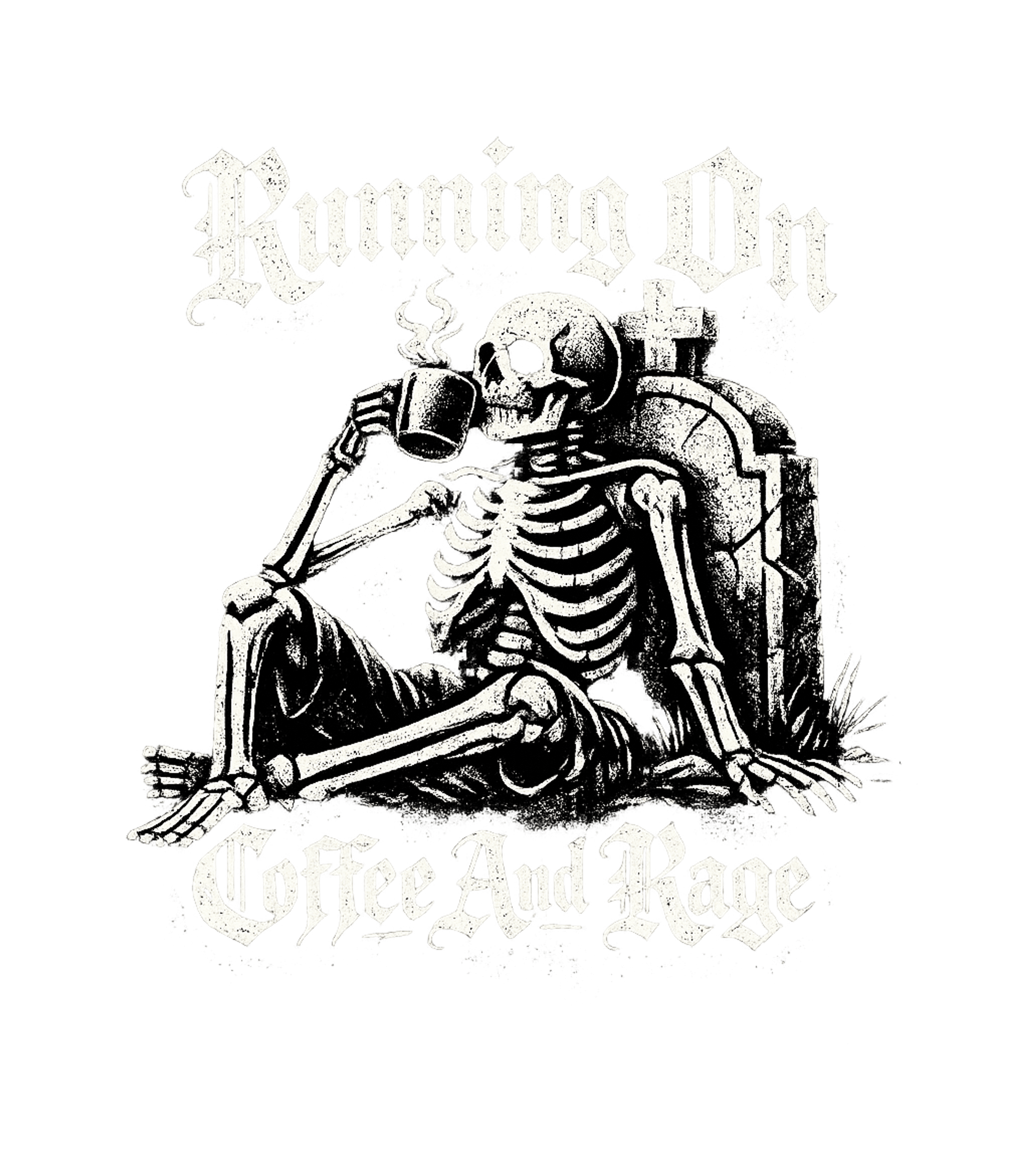 Running On Coffee And Rage Men's T Shirt