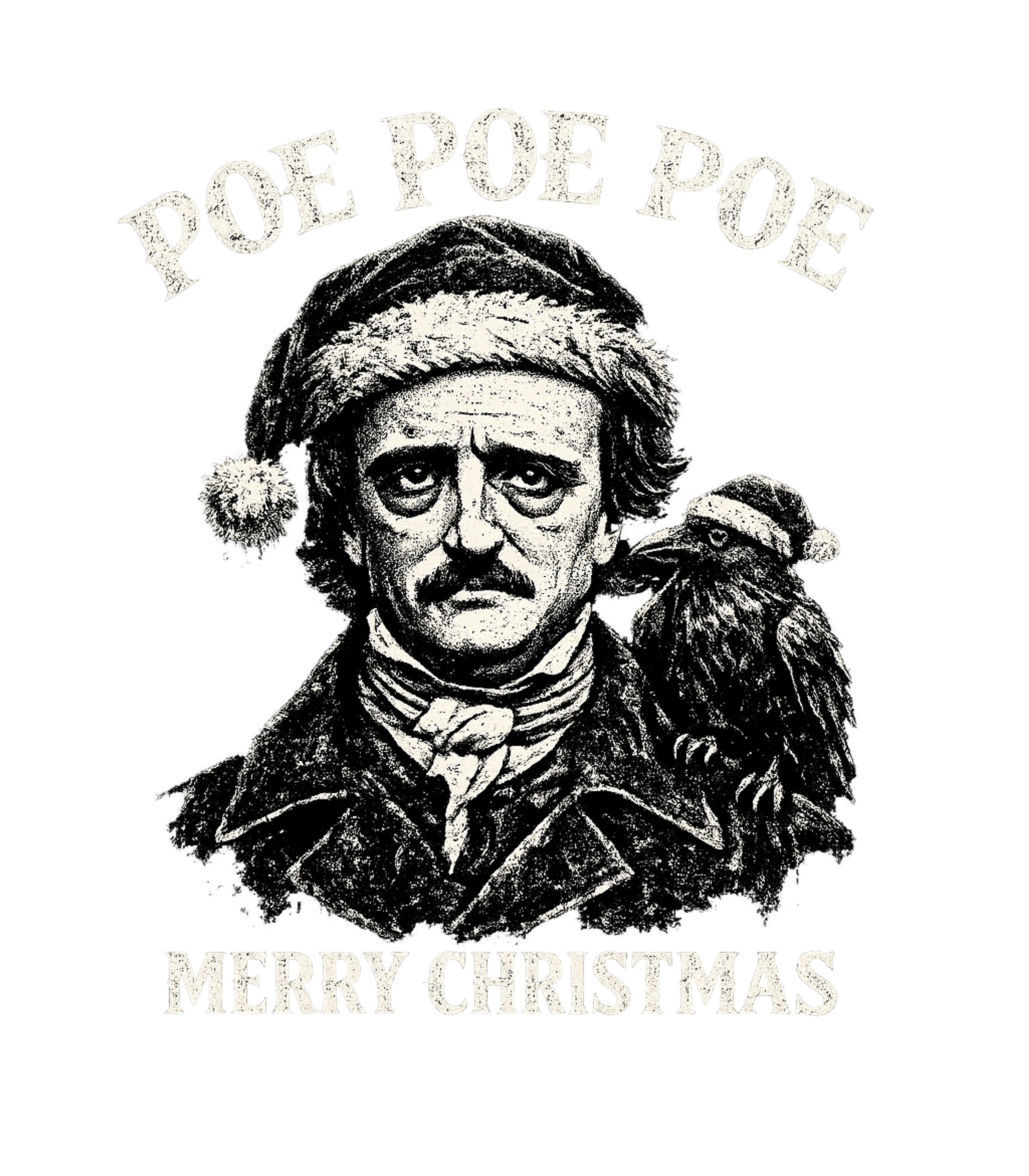 Poe Poe Poe Merry Christmas Men's T Shirt