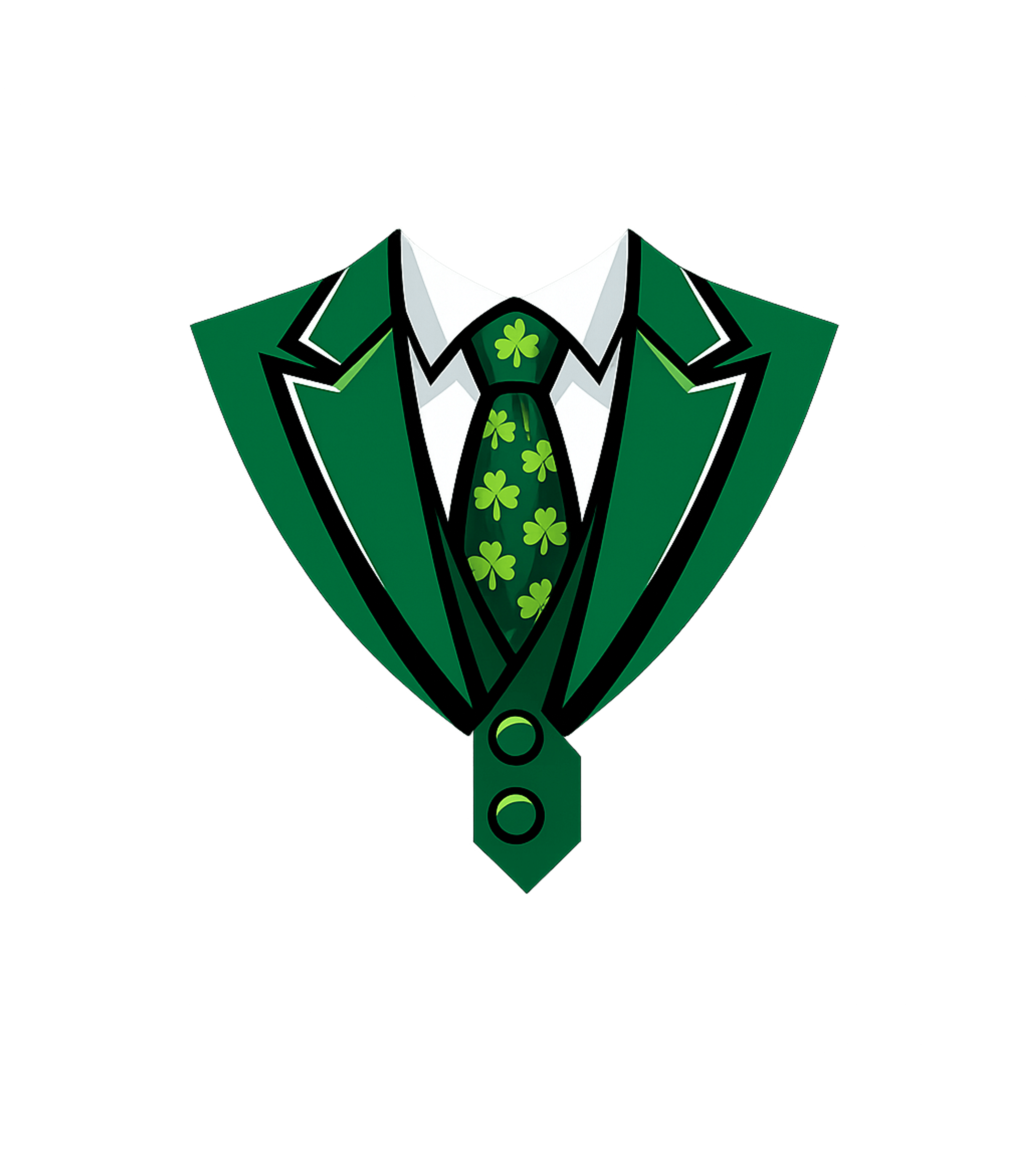 Green Irish Tuxedo Men's T Shirt