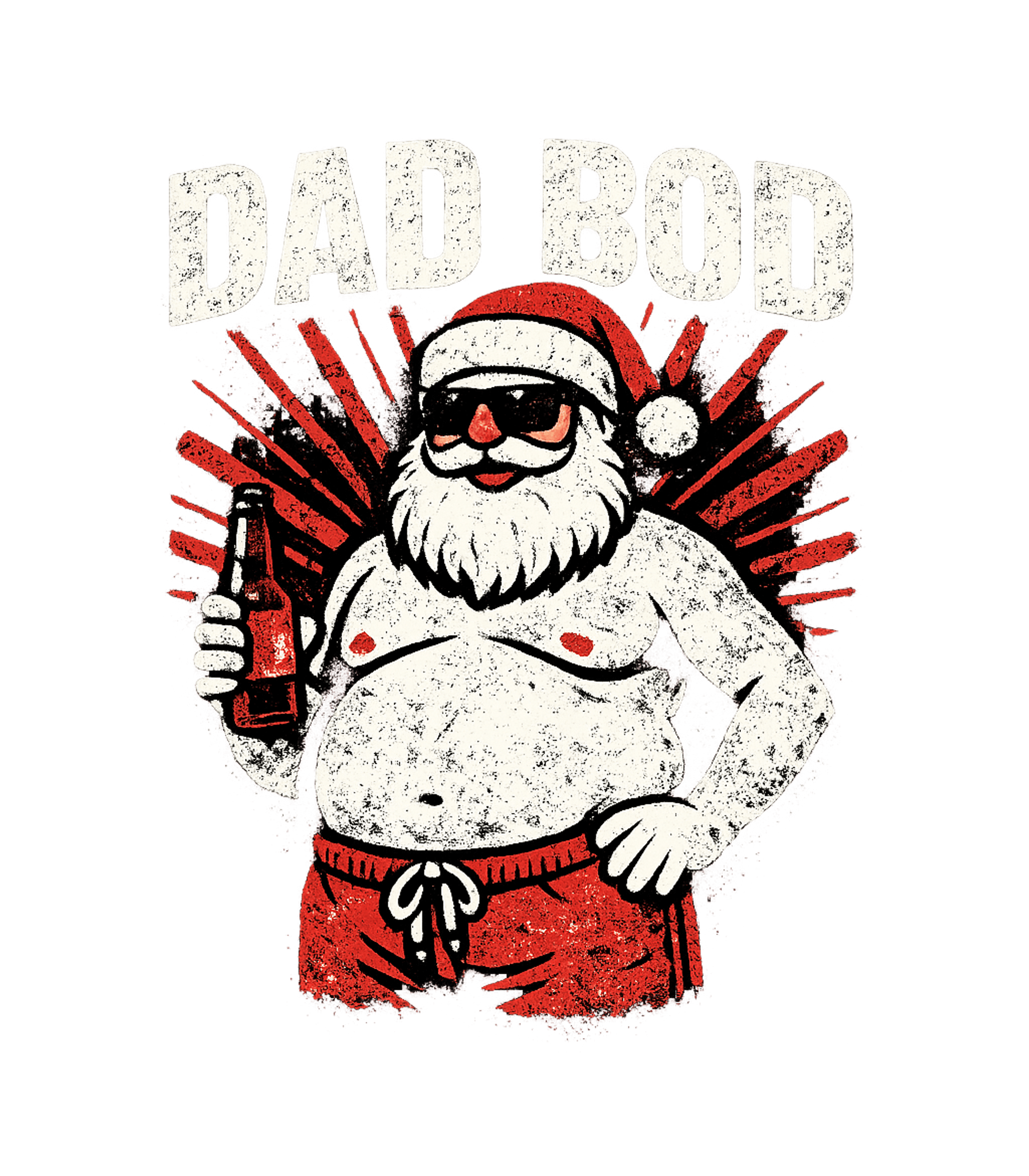 Dad Bod Santa Men's T Shirt