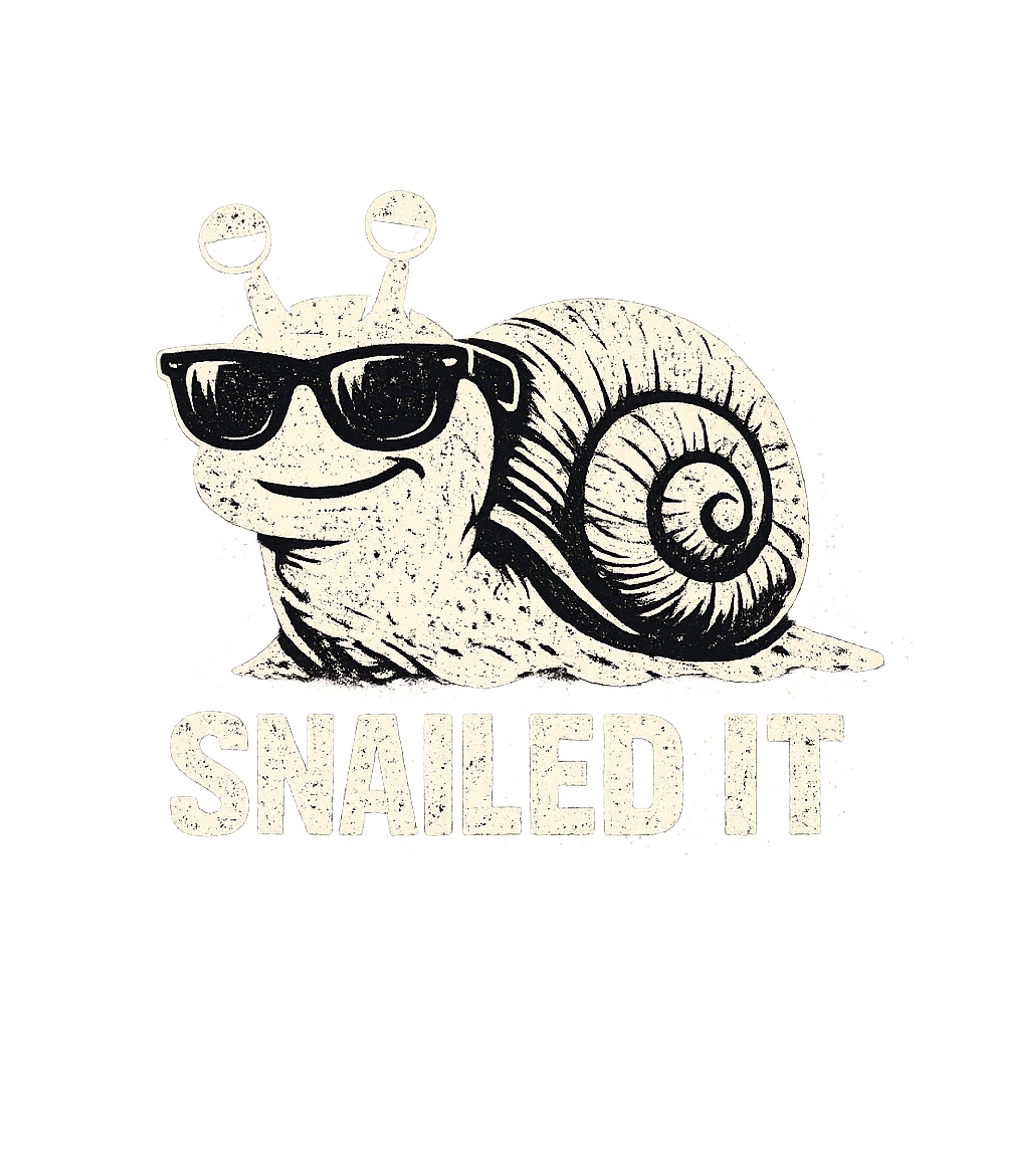 SNAILED IT Funny Snail