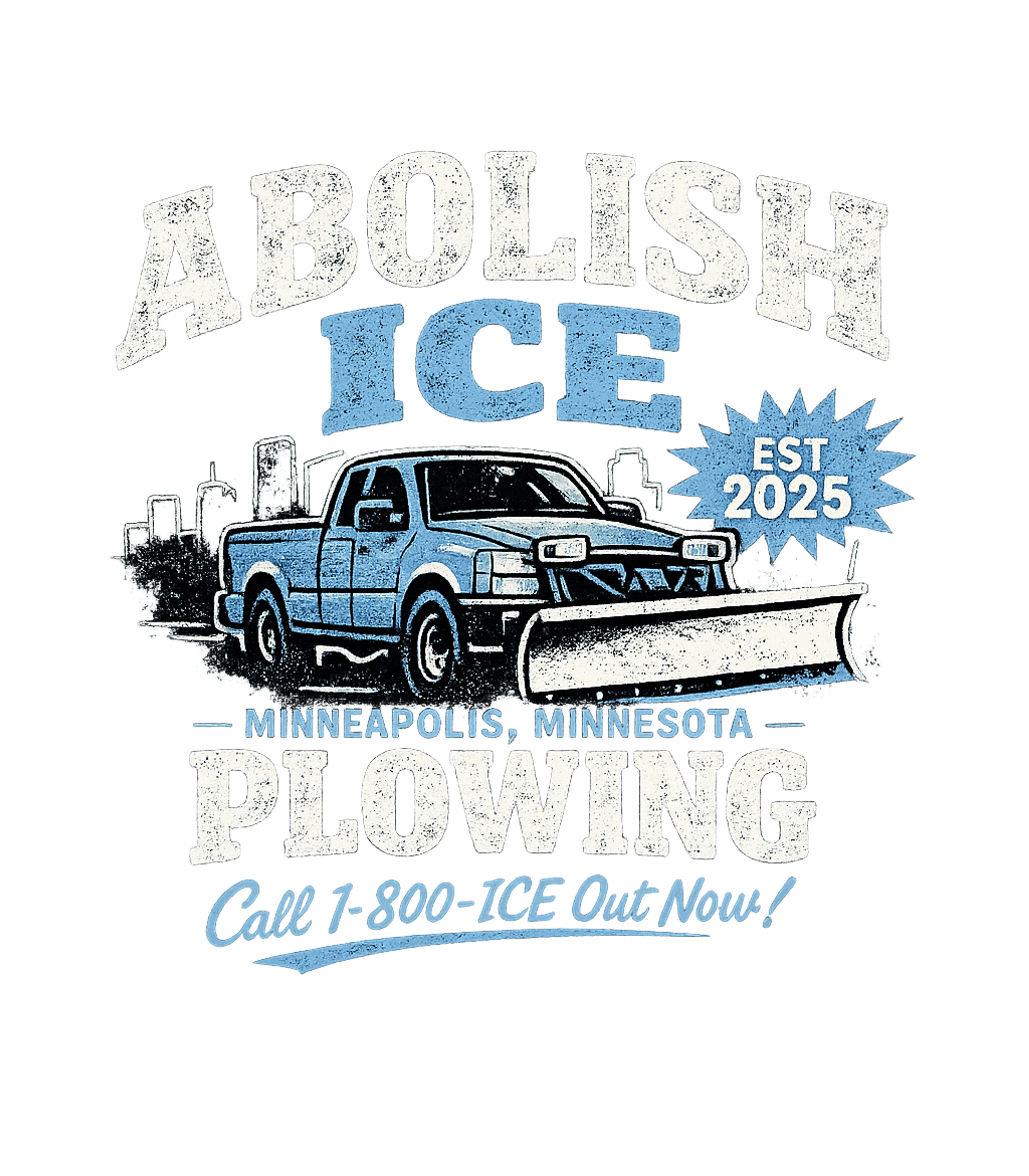 Abolish Ice Plowing Men's T Shirt