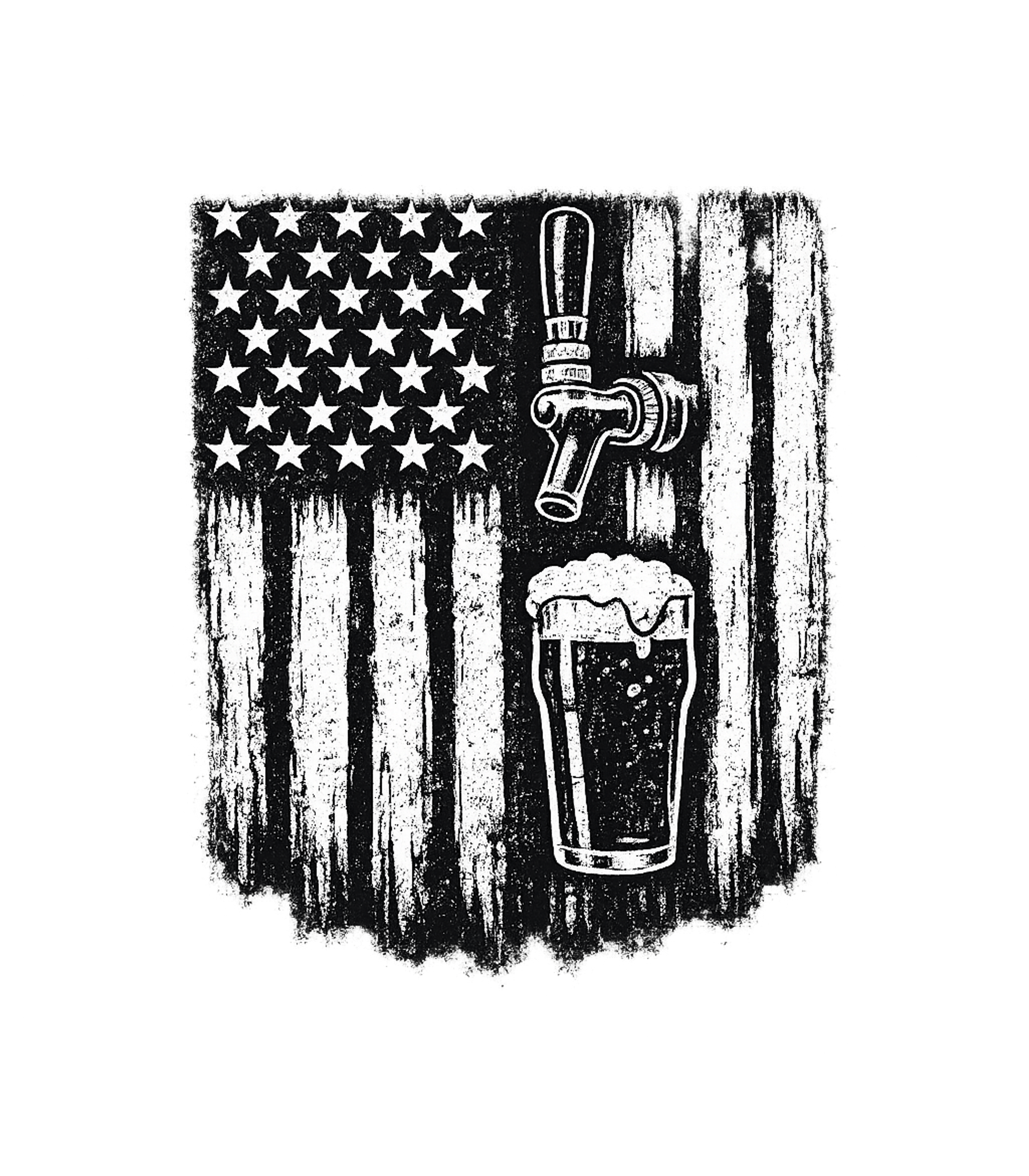 Patriotic Beer Flag