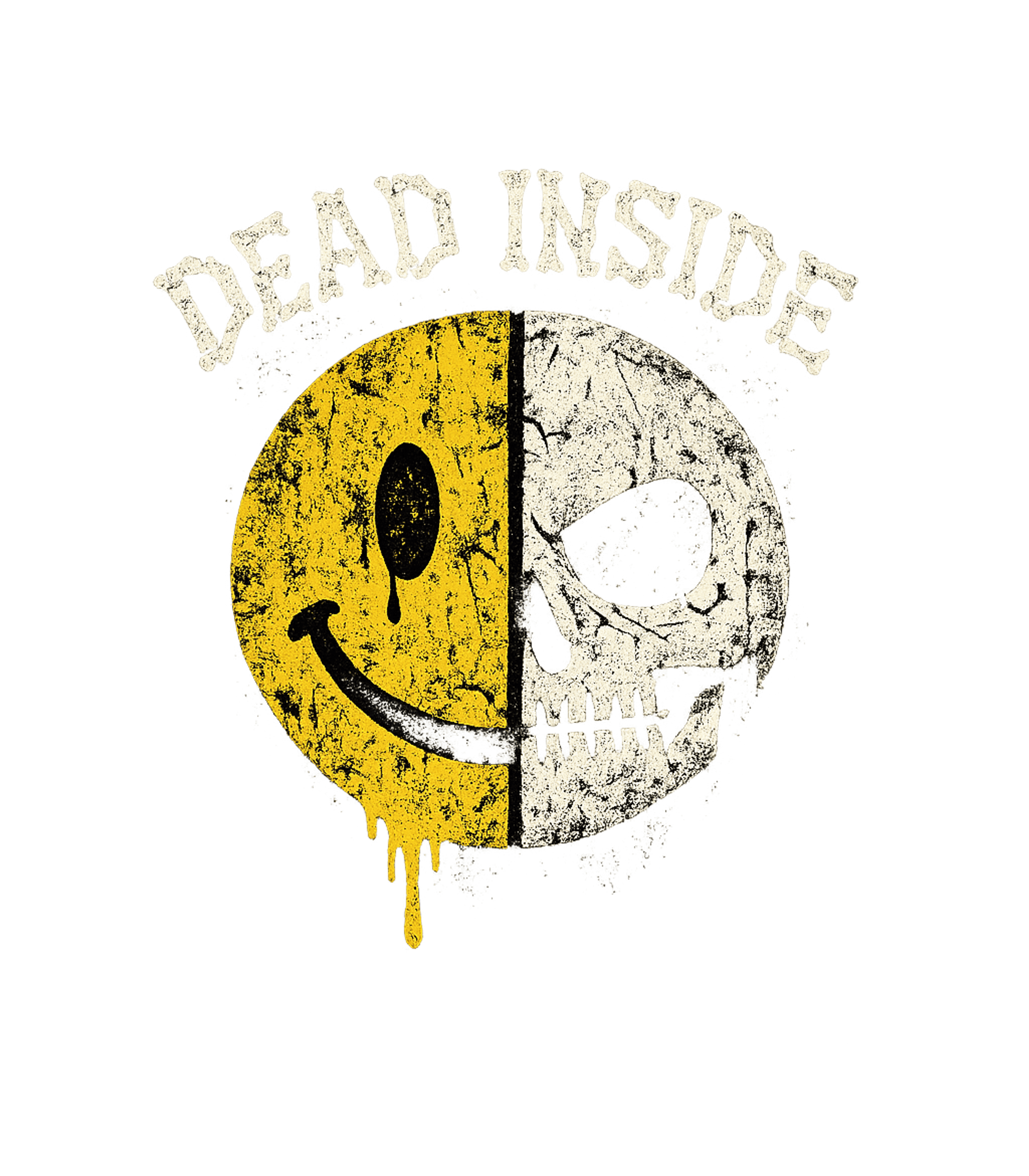 Dead Inside Smiley Skull