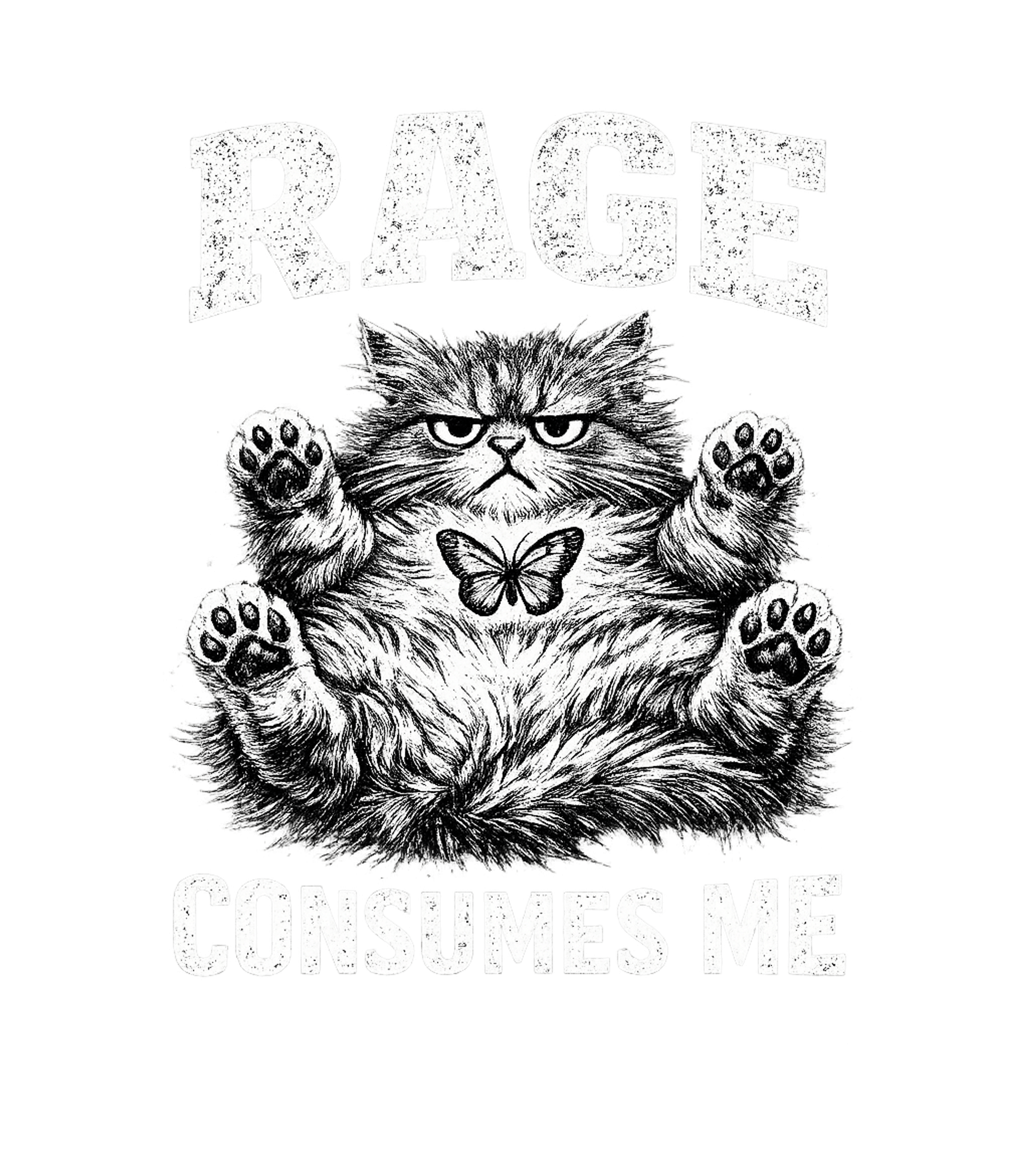 Rage Consumes Me Cat
