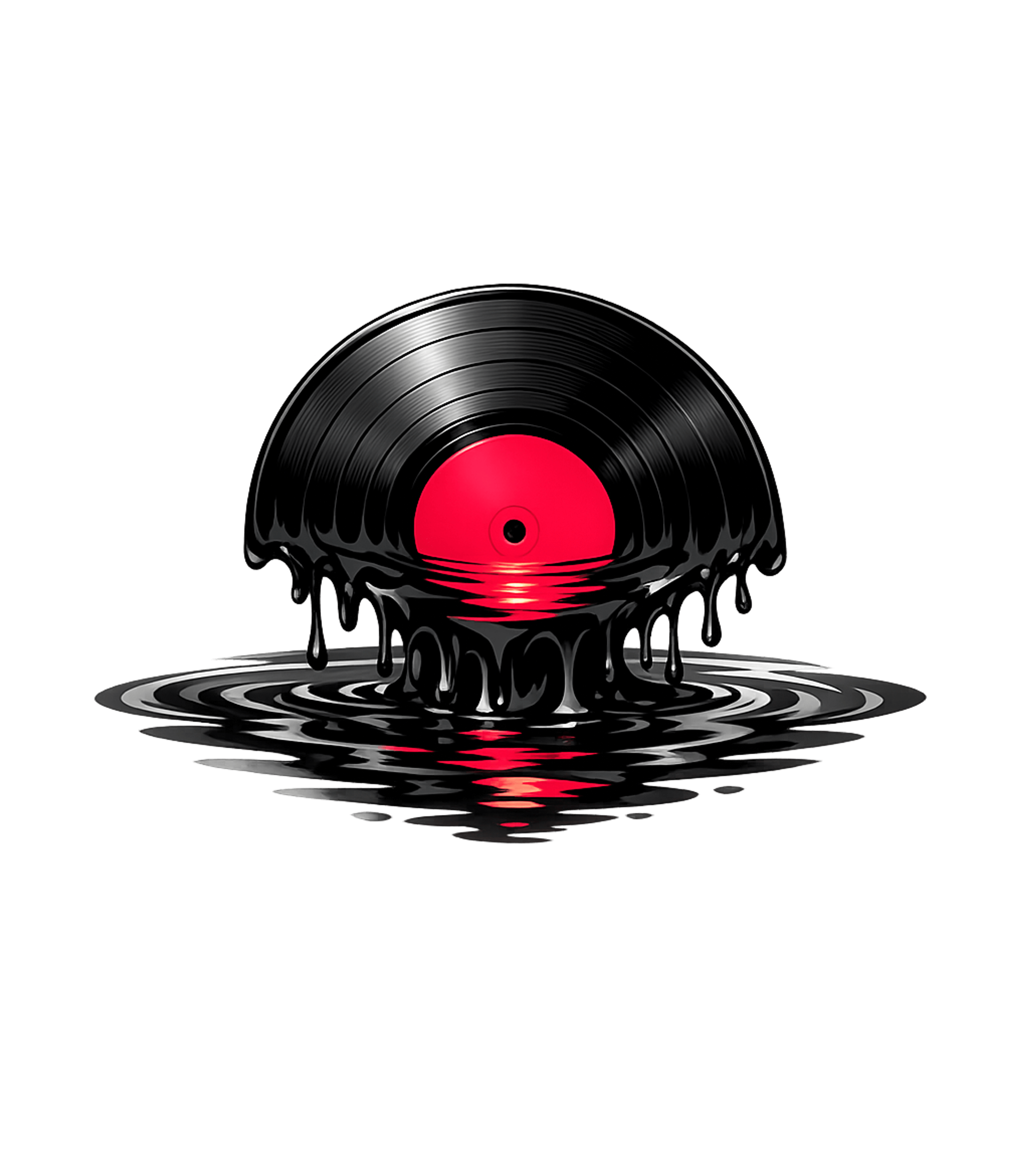 Melting Vinyl Record