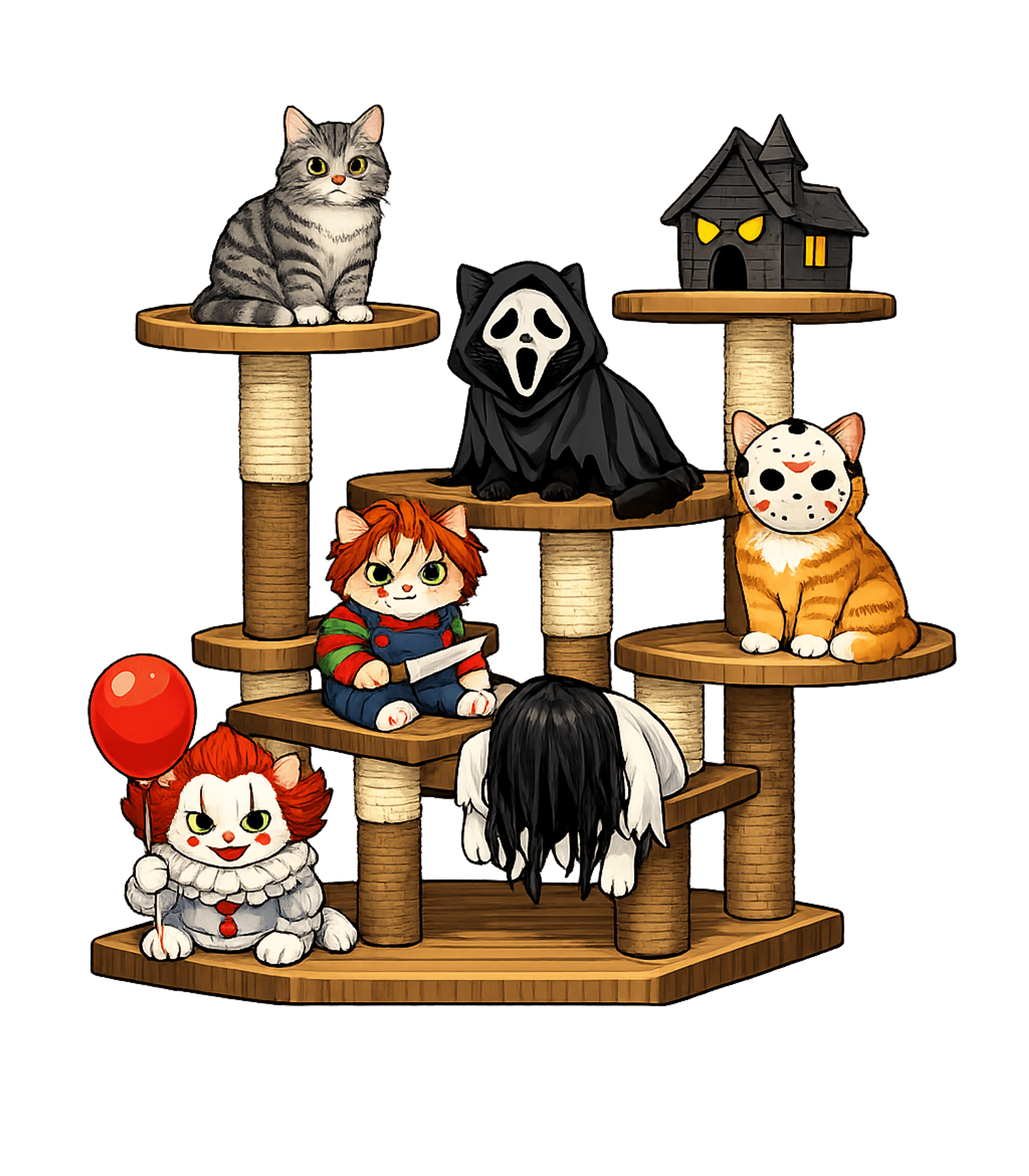 Horror Cats Cat Tree