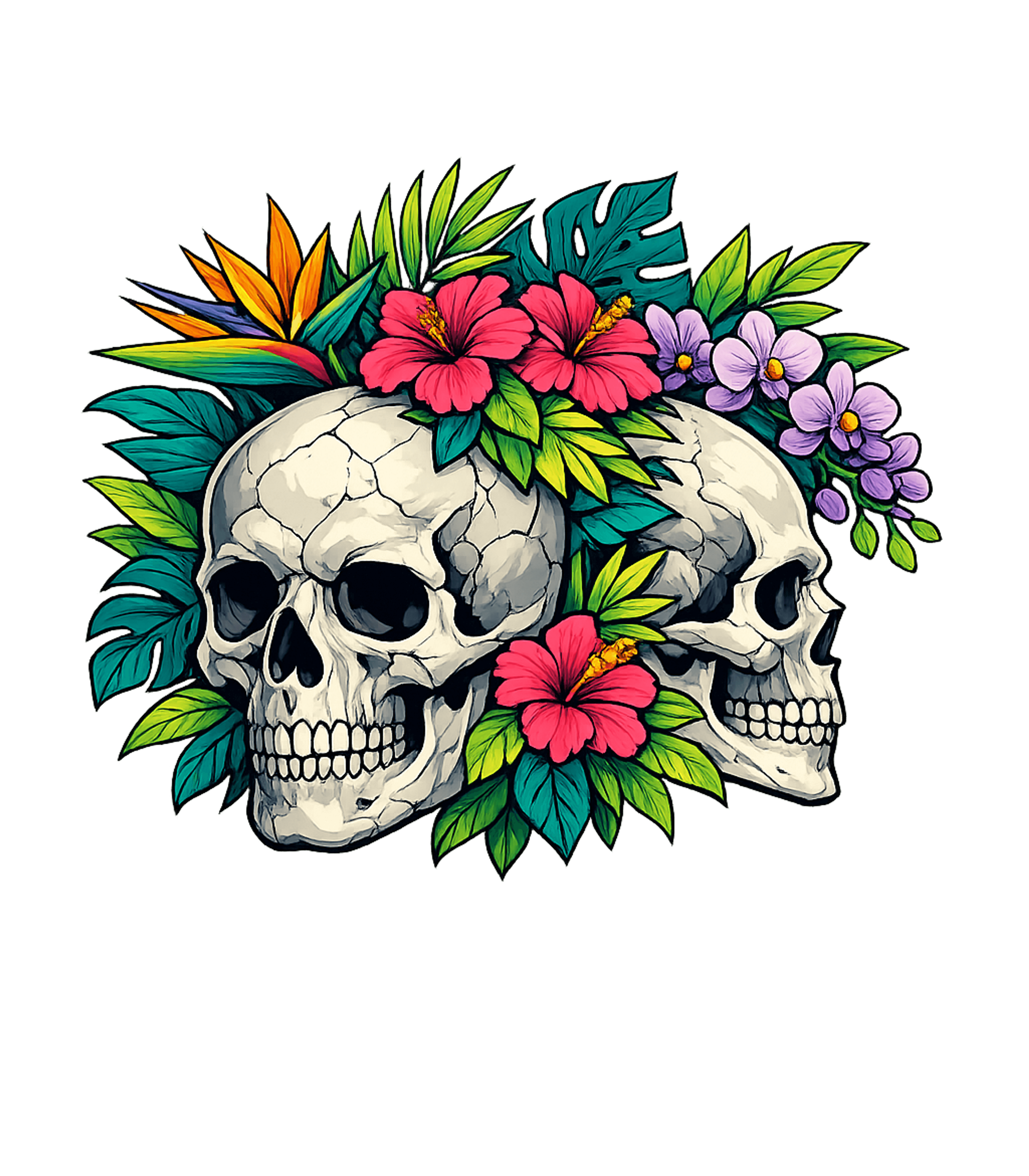 Floral Skulls Paradise