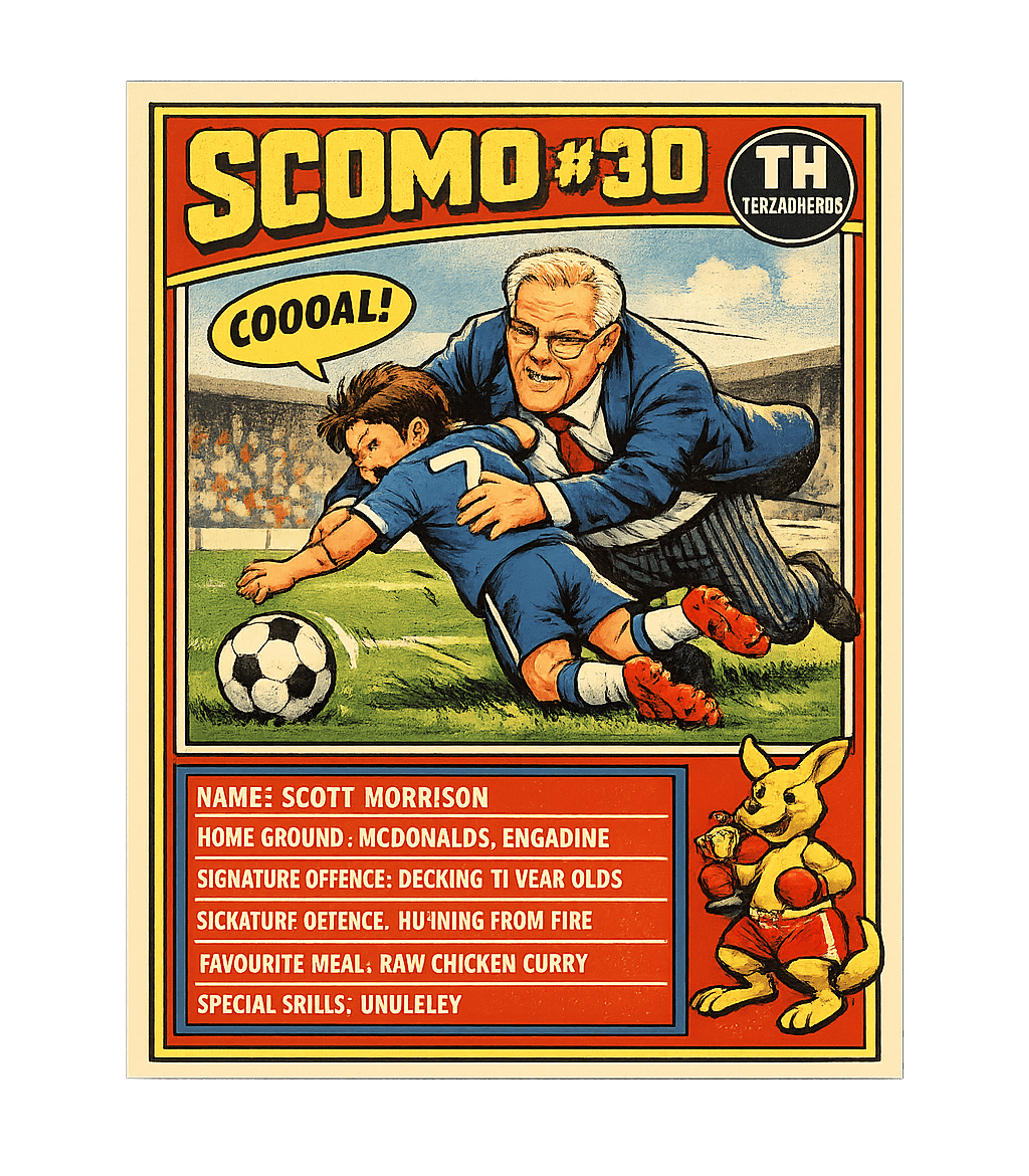 Scomo Soccer Tackle Card