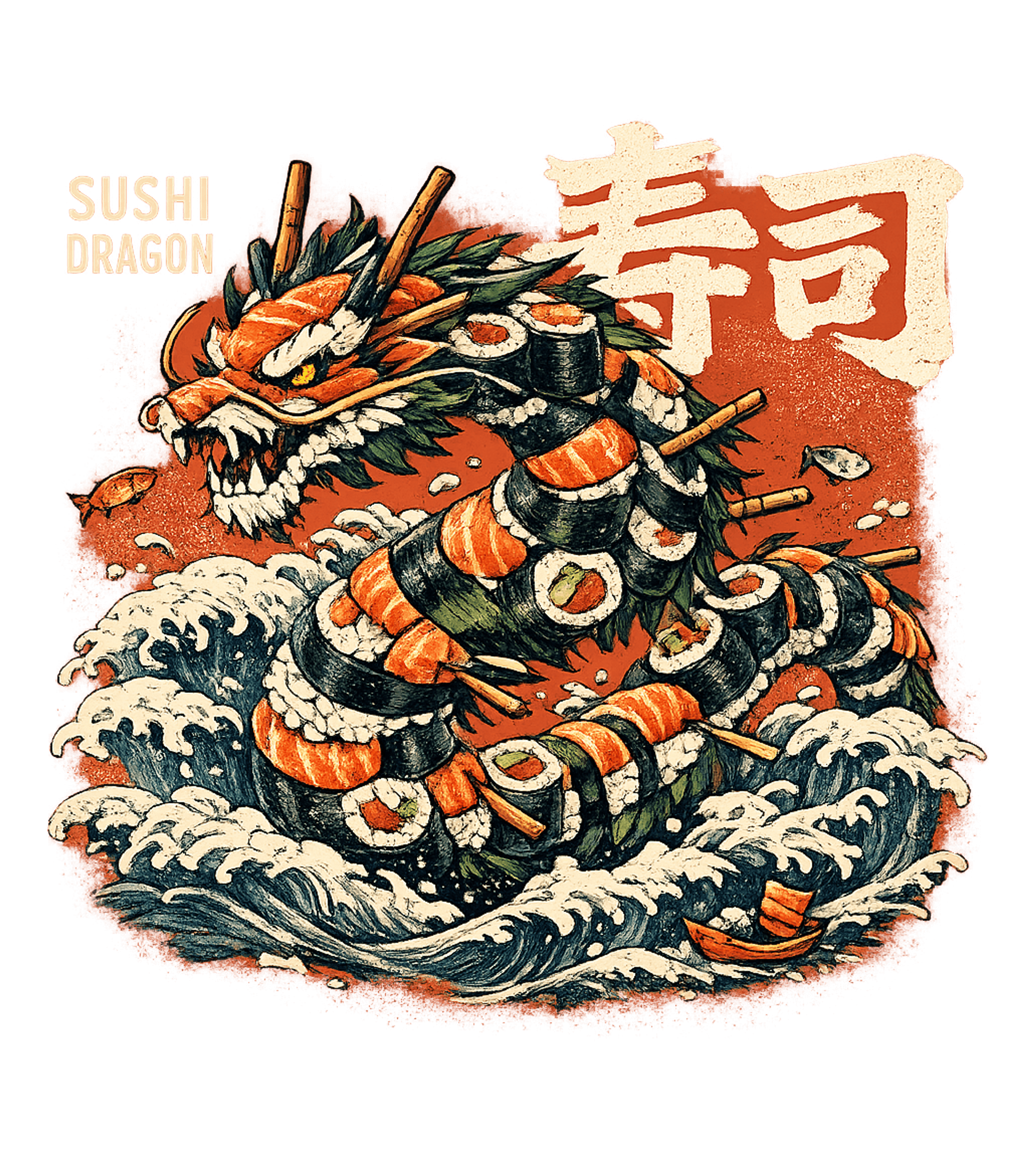 Sushi Dragon T-Shirt