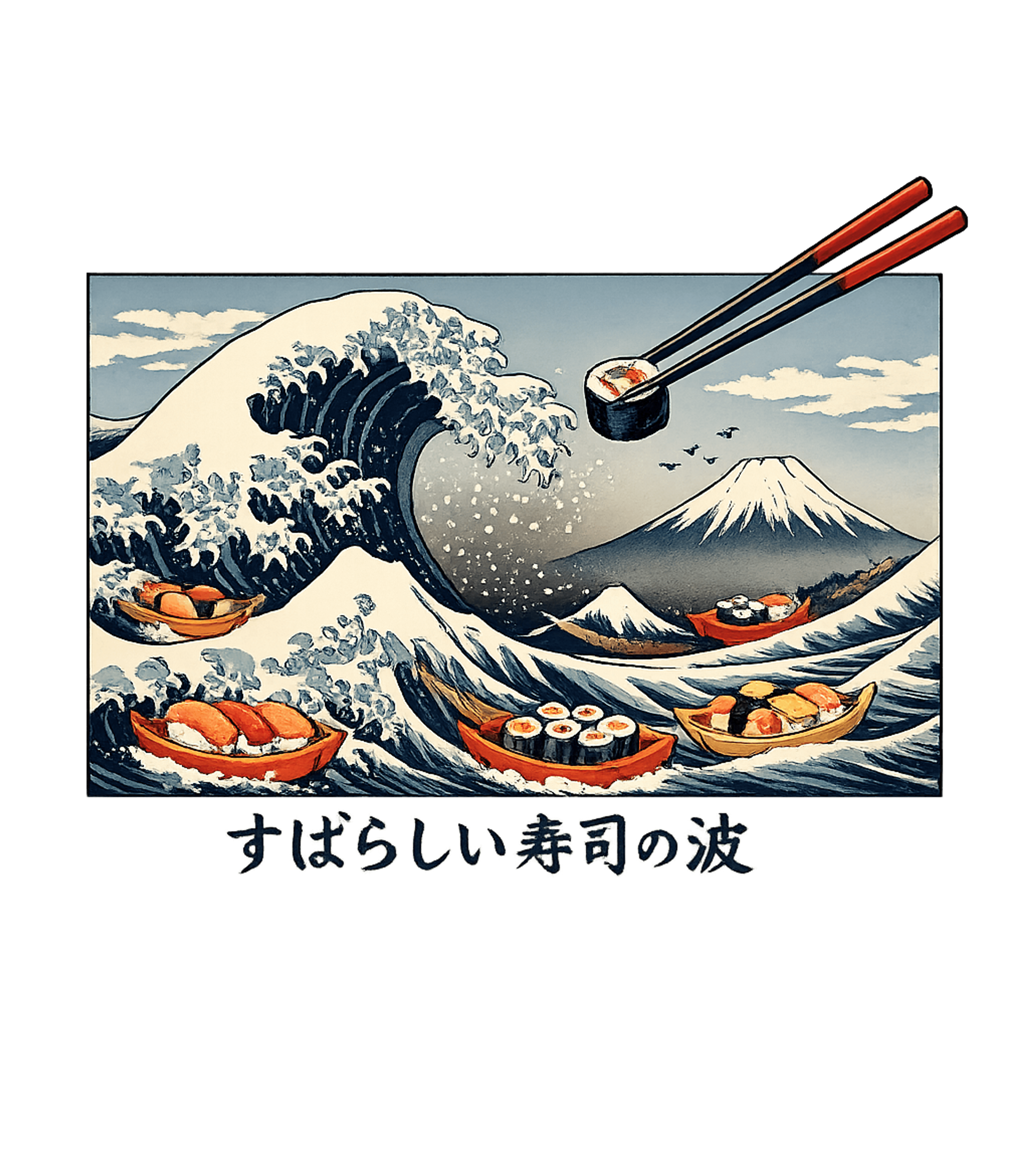 The Great Sushi Wave T-Shirt